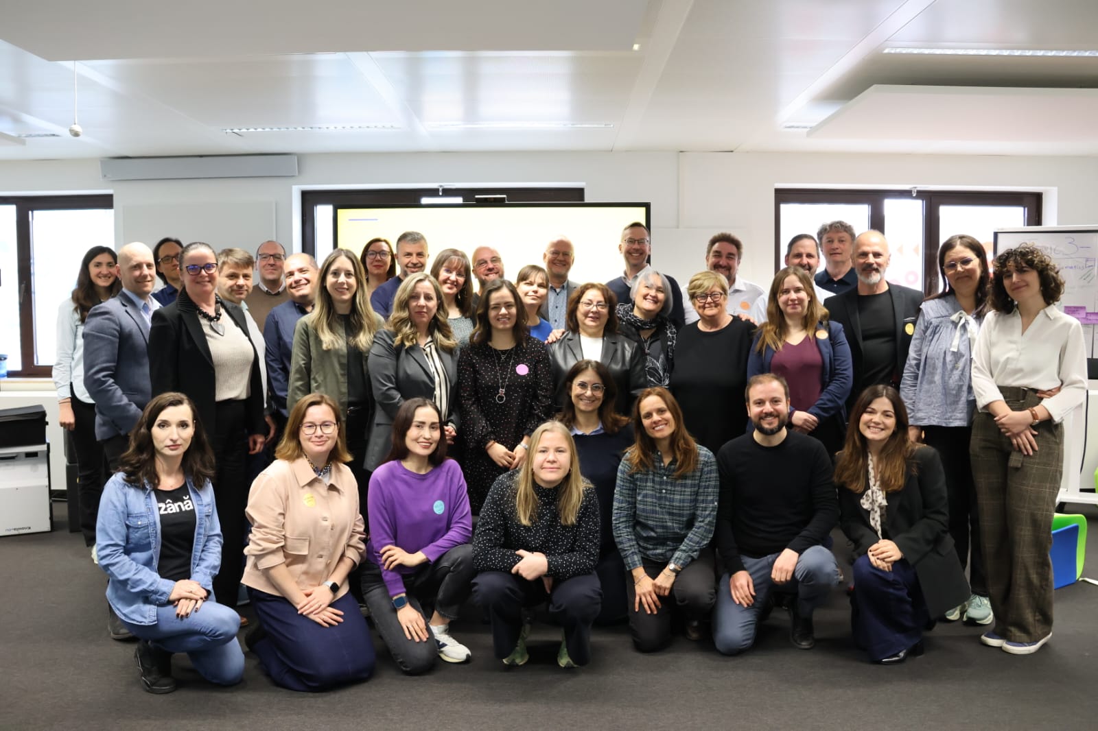 El grupo de profesores que ha elaborado la guía europea docente.