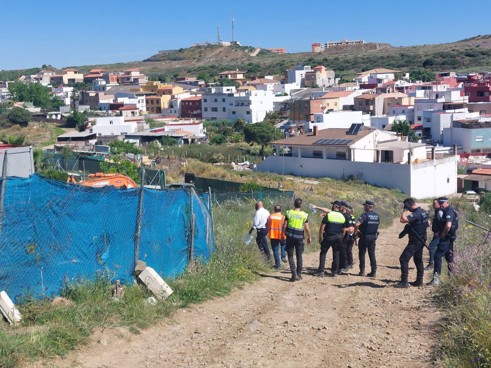 Dispositivo contra las usurpaciones en Los Pastores: 16 derribos, 36 identificados y 155 animales. 