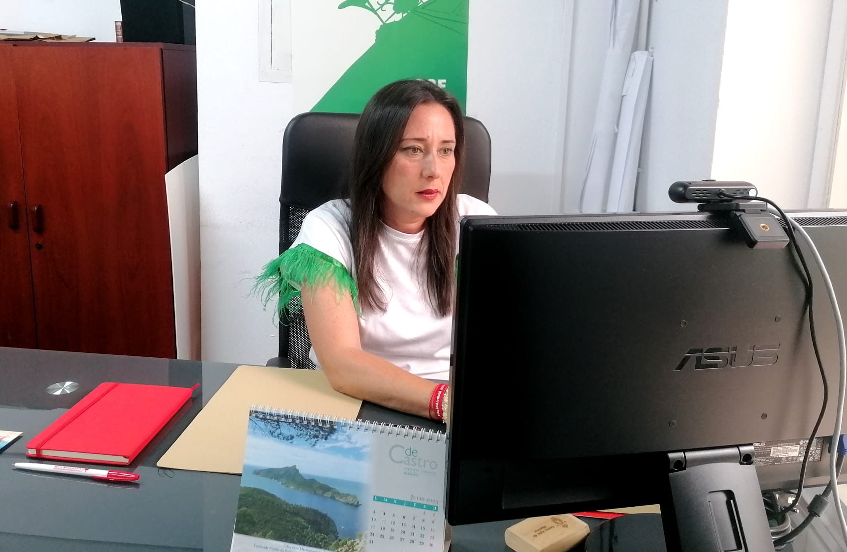 La portavoz del Grupo Municipal Socialista, Rocío Arrabal. El PSOE reclama al Ayuntamiento de Algeciras que proteja a la Fundación Agustín Bálsamo