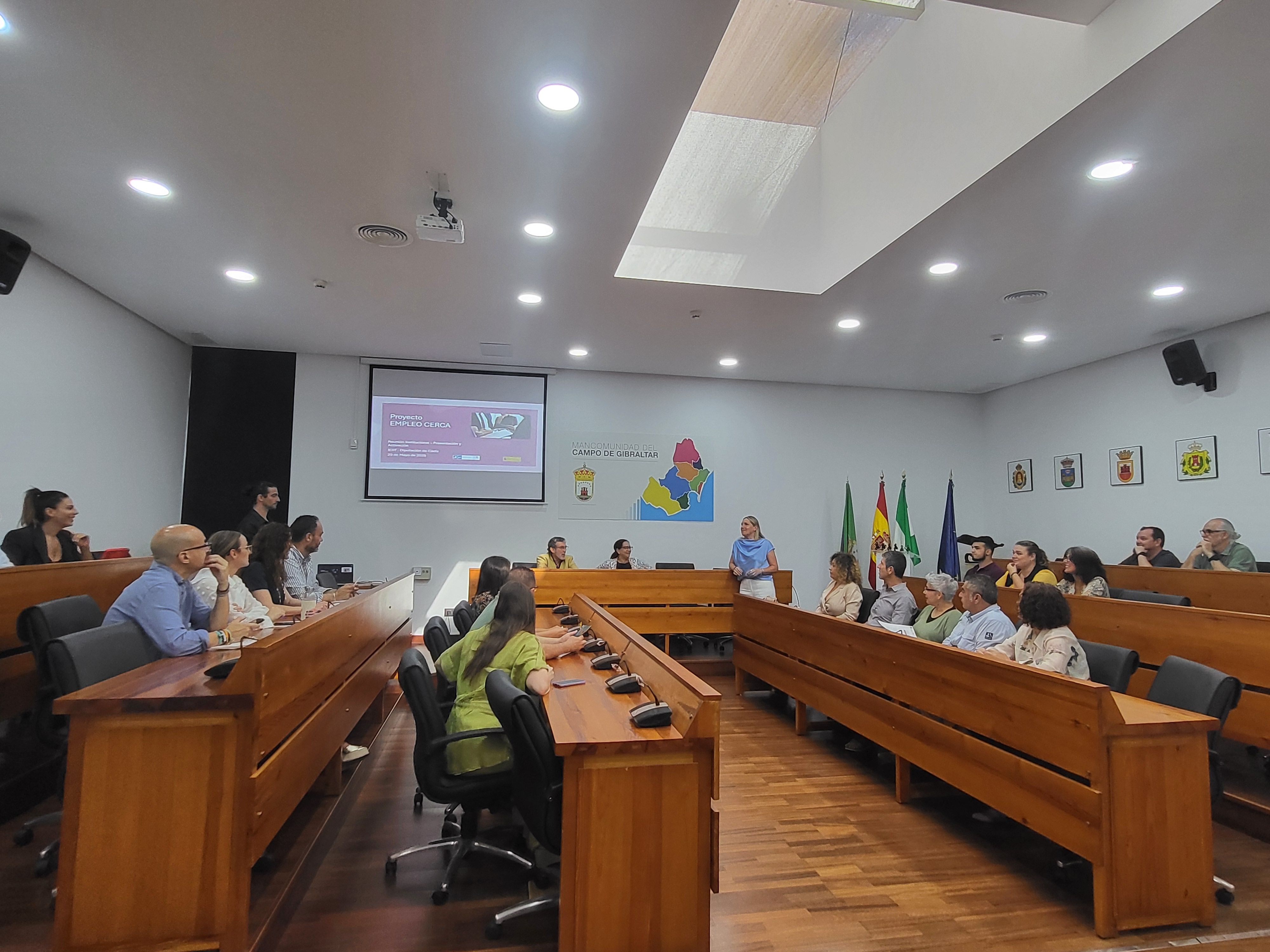 Mancomunidad acoge la presentación del proyecto 'Empleo cerca'.