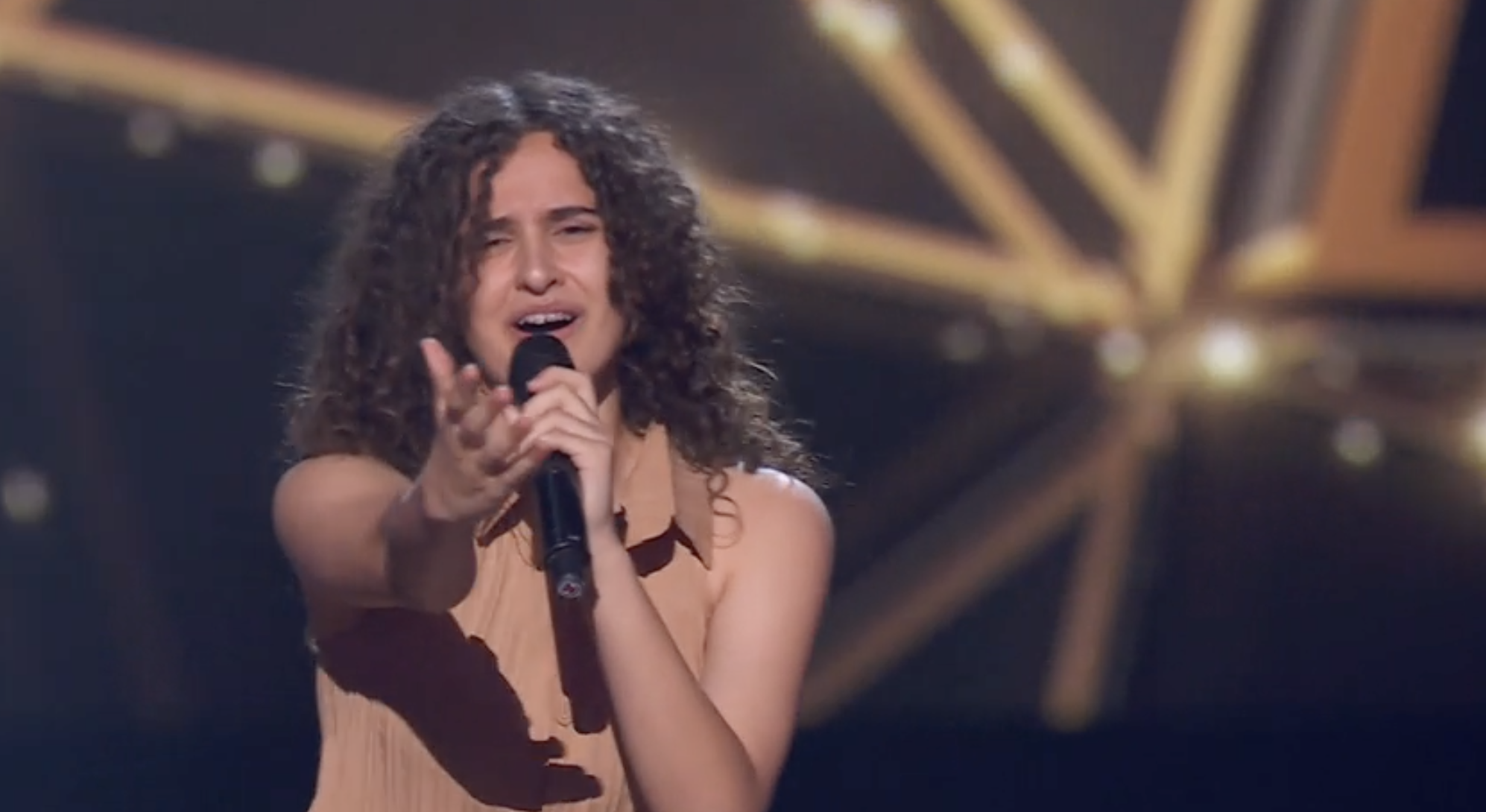 La sanroqueña Daniela Niebla, concursante de La Voz Kids en el equipo de Edurne