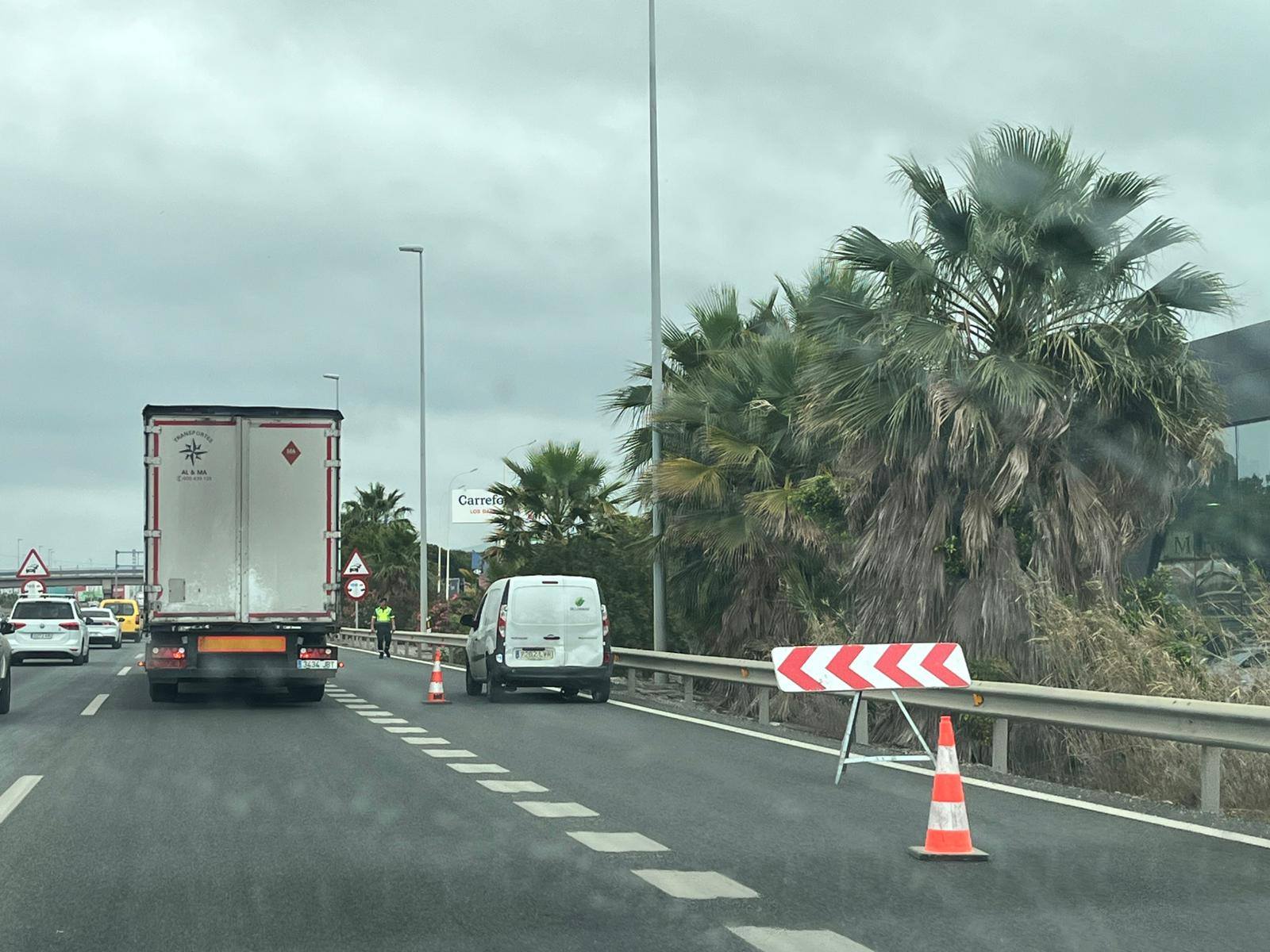 Landaluce recuerda que se han registrado diez accidentes en la A-7 desde el mes de marzo, uno mortal.