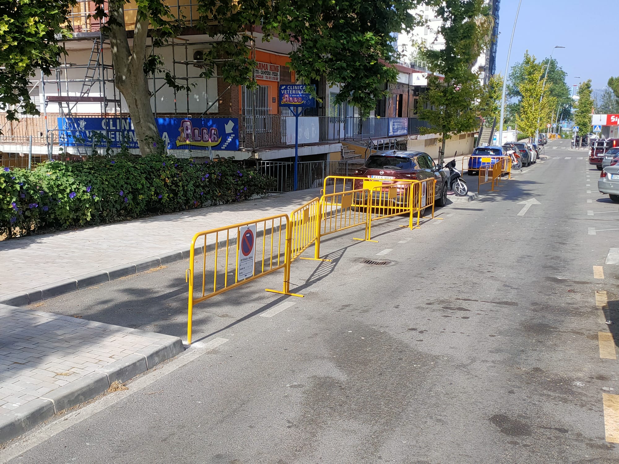 Obras en avenida en San José Artesano.