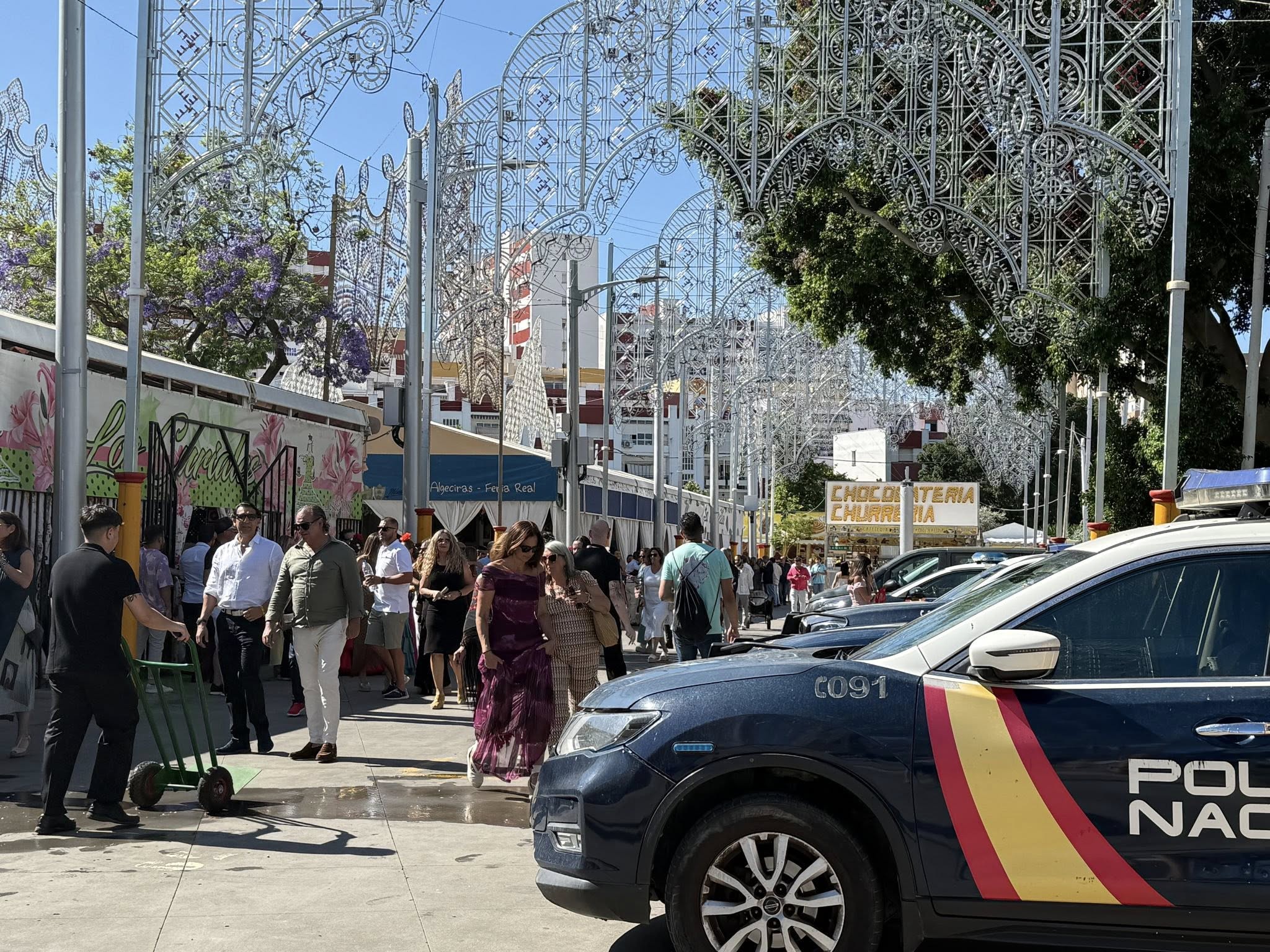 Herido por arma blanca un hombre en una agresión en la Feria de Algeciras.