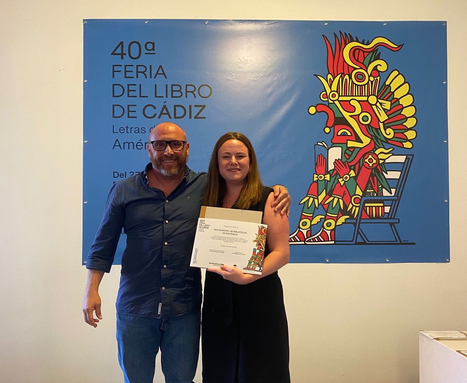 La Red de Bibliotecas de San Roque, premiada por la Feria del Libro de Cádiz.