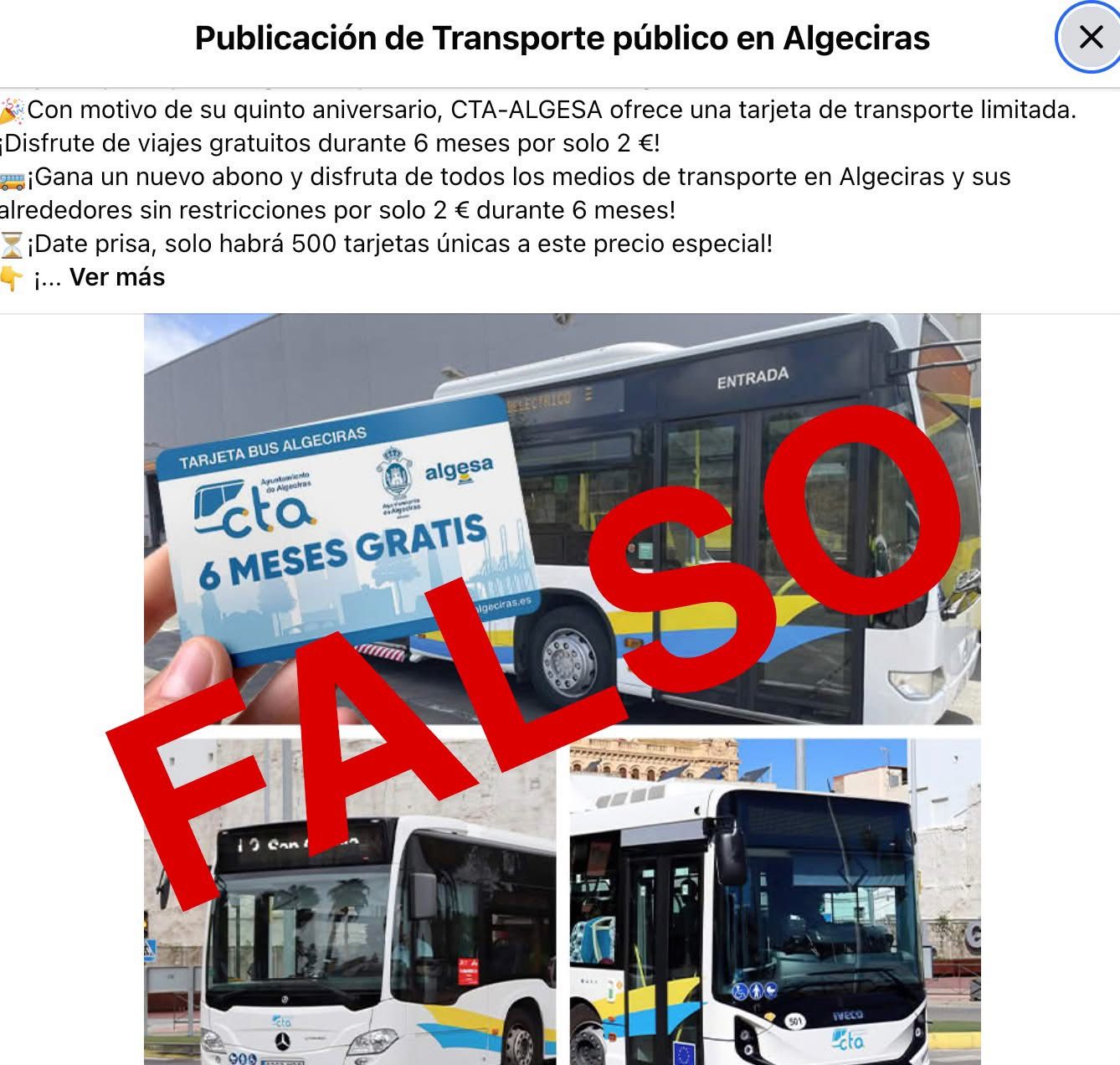 Cuidado: intento de defraude en Algeciras