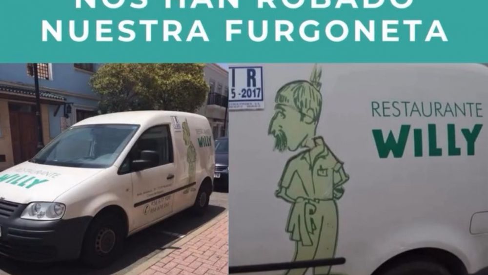 Aparece la furgoneta robaba del restaurante Willy tras desencadenar una ola de solidaridad en redes.