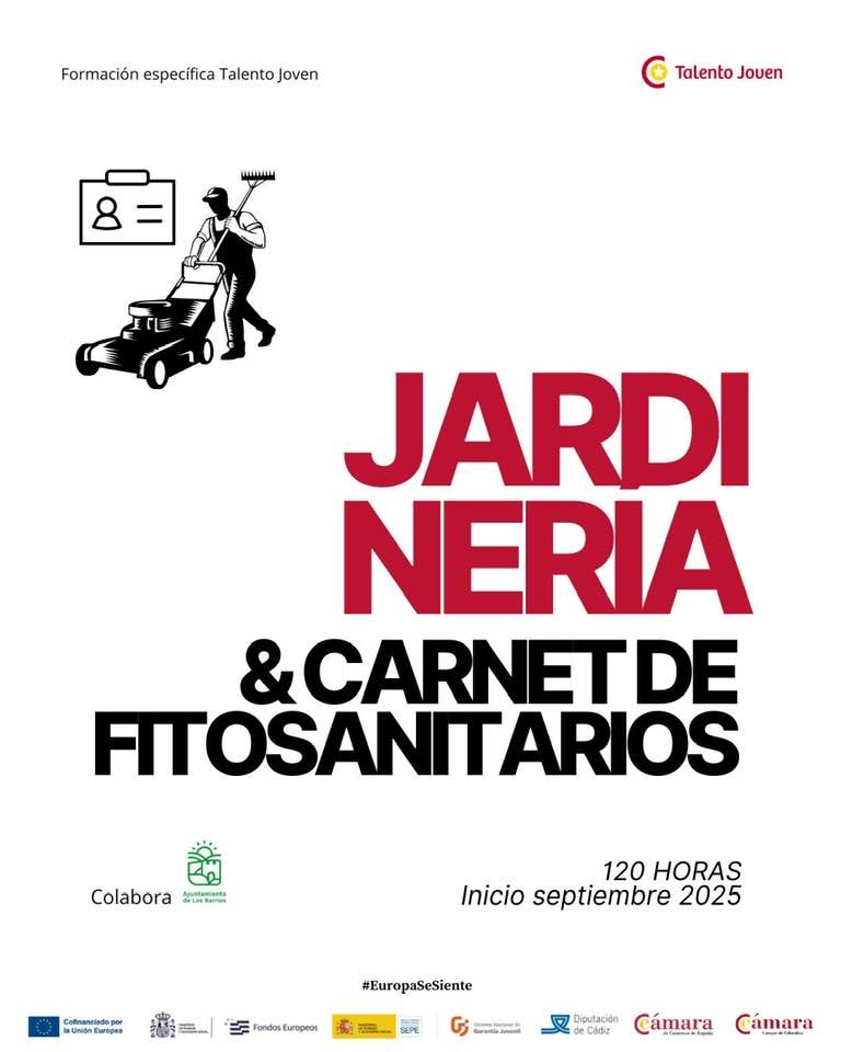La Cámara oferta en Los Barrios dos cursos de formación gratis para parados menores de 30.