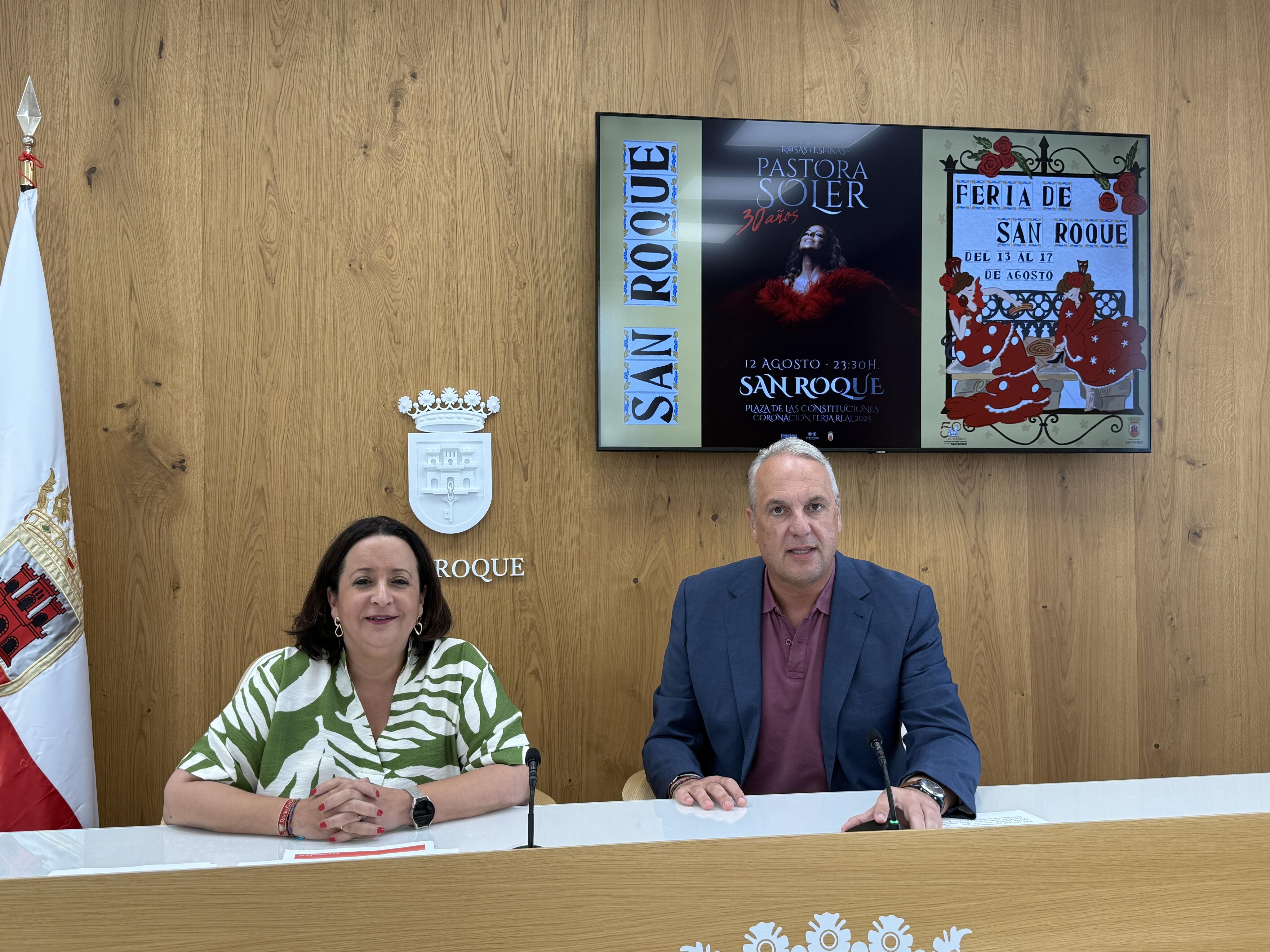 La cantante Pastora Soler pondrá el broche al acto de Coronación de la Feria Real de San Roque.