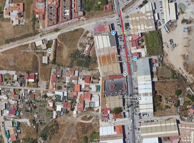 Obra carretera cementerio