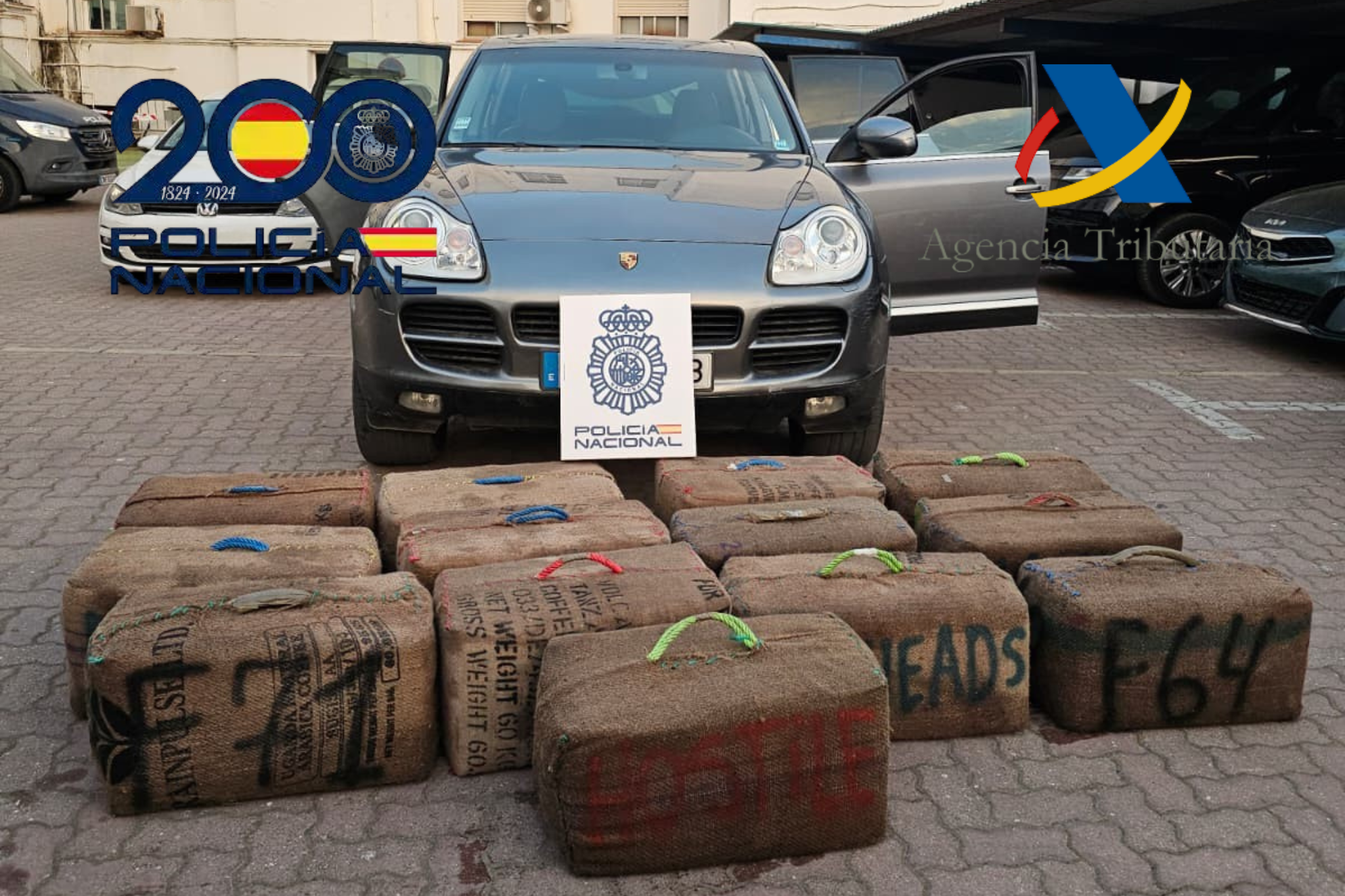 La Policía interviene 550 kilos de hachís en el Puerto de la Atunara de La Línea