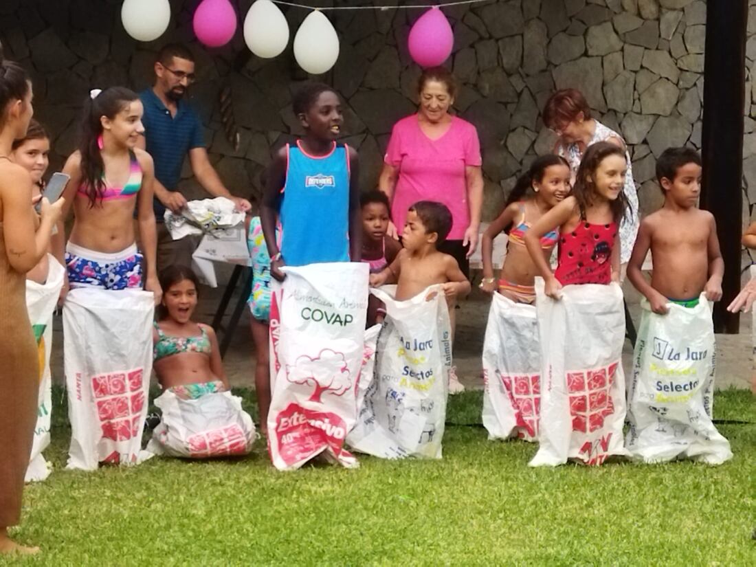 Niños saharaui durante el programa 'Vacaciones en Paz' de este año.