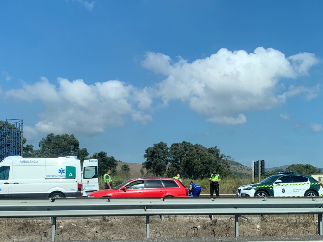 Imagen del accidente en la A-7