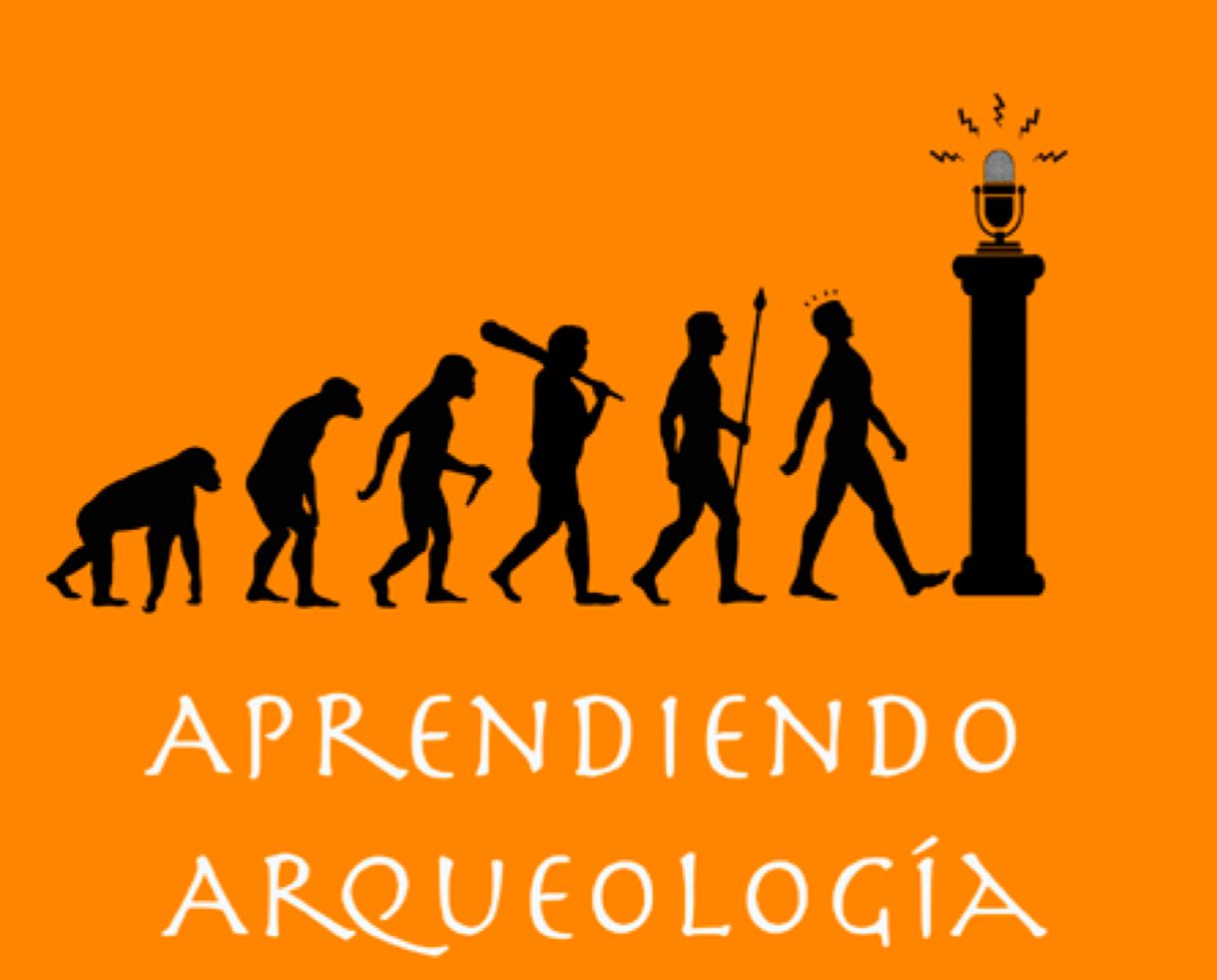 Lámina 1. Logo del Podcast Aprendiendo Arqueología. Imagen de José A. Expósito