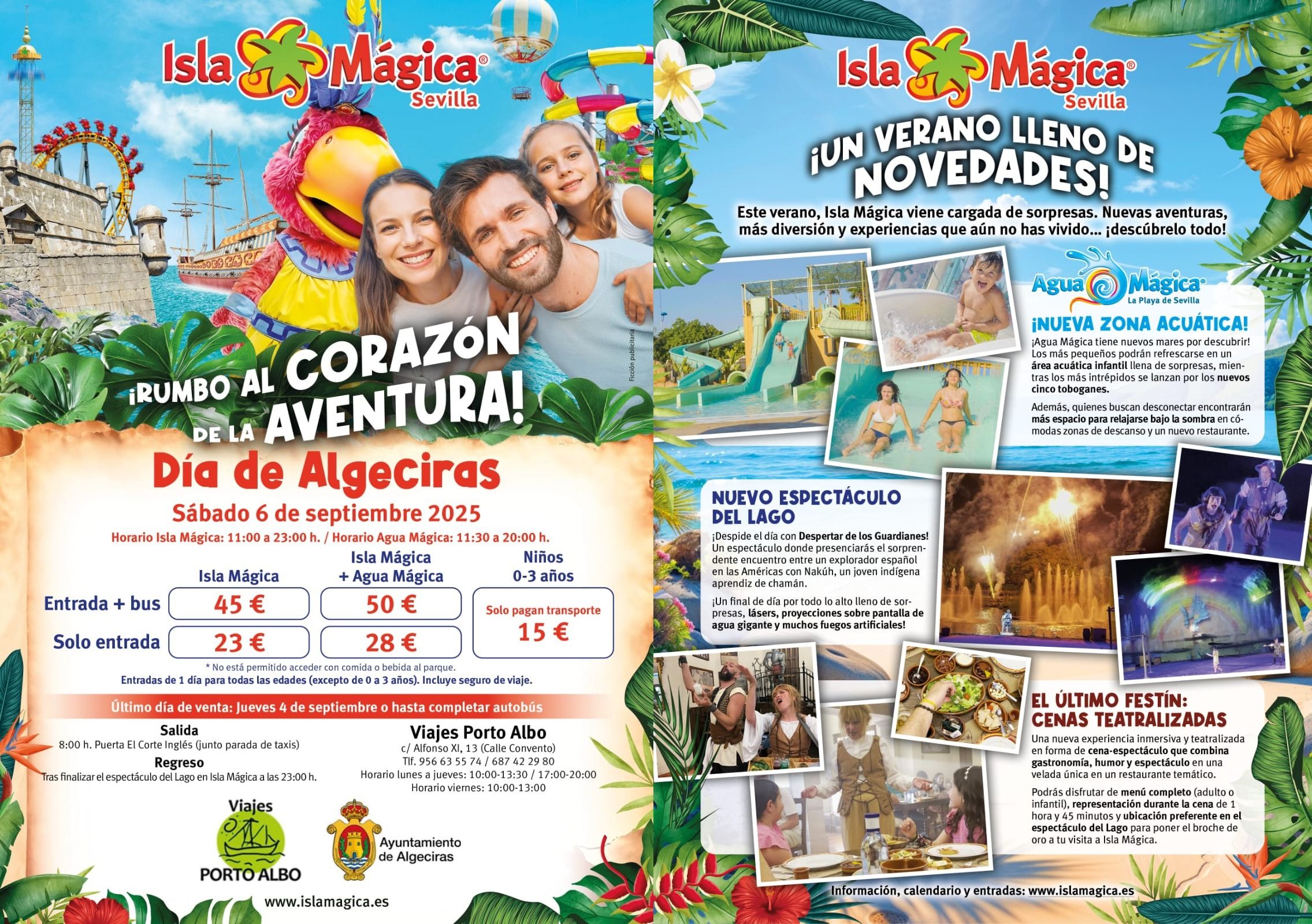 Día de Algeciras en Isla Mágica: aventura, diversión y novedades a precios especiales