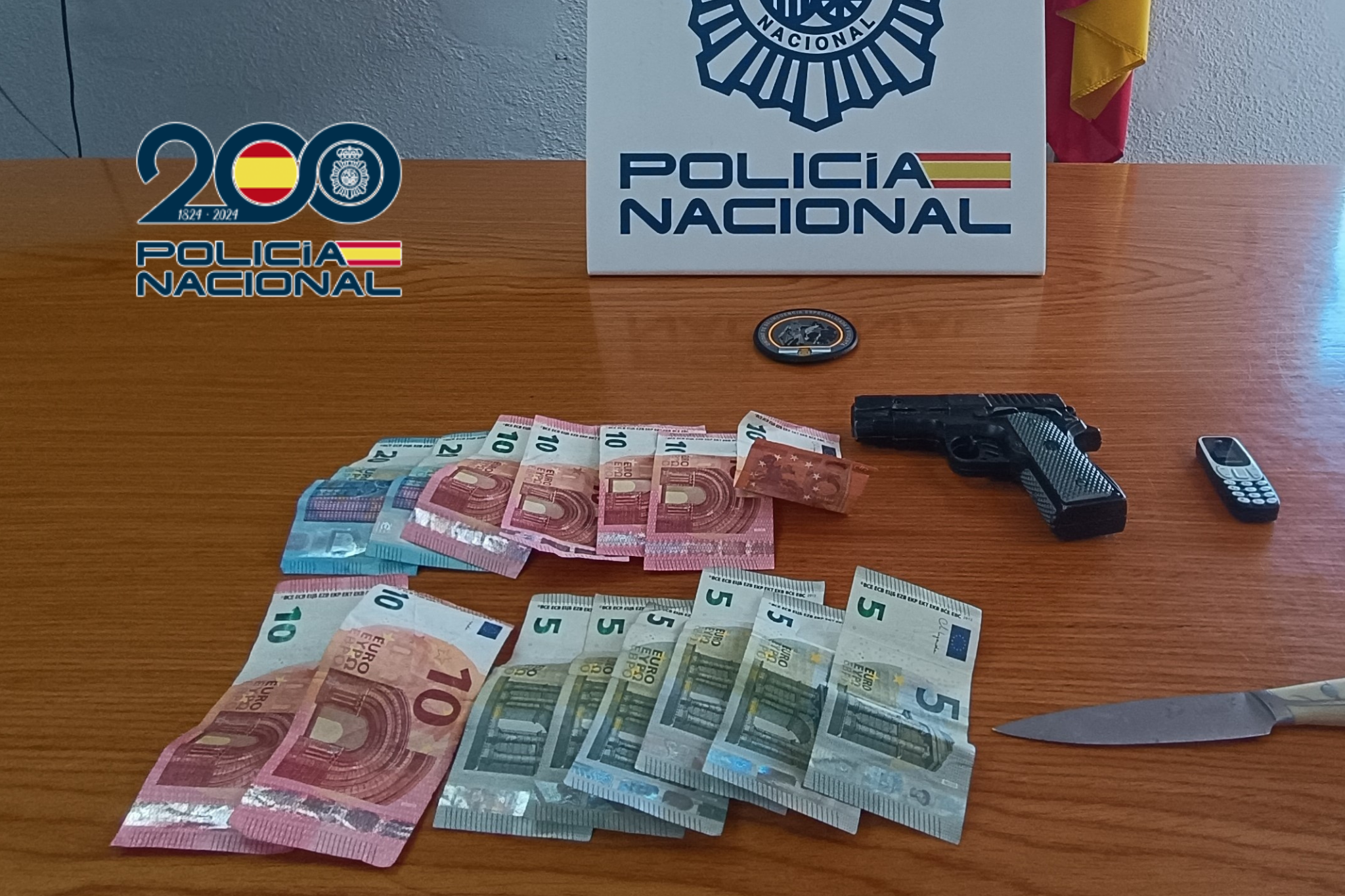 detenido en La Línea por dos atracos. Foto: Policía Nacional