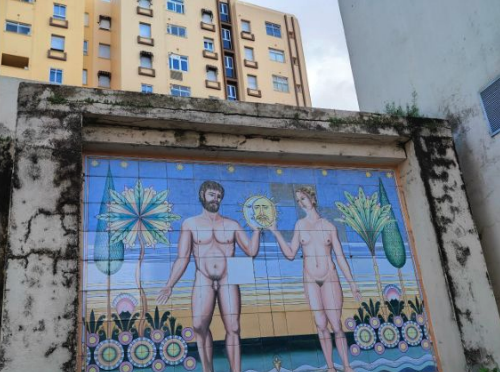 Mural 'Adán y Eva', que también será restaurado. Mural 'Adán y Eva', que también será restaurado.