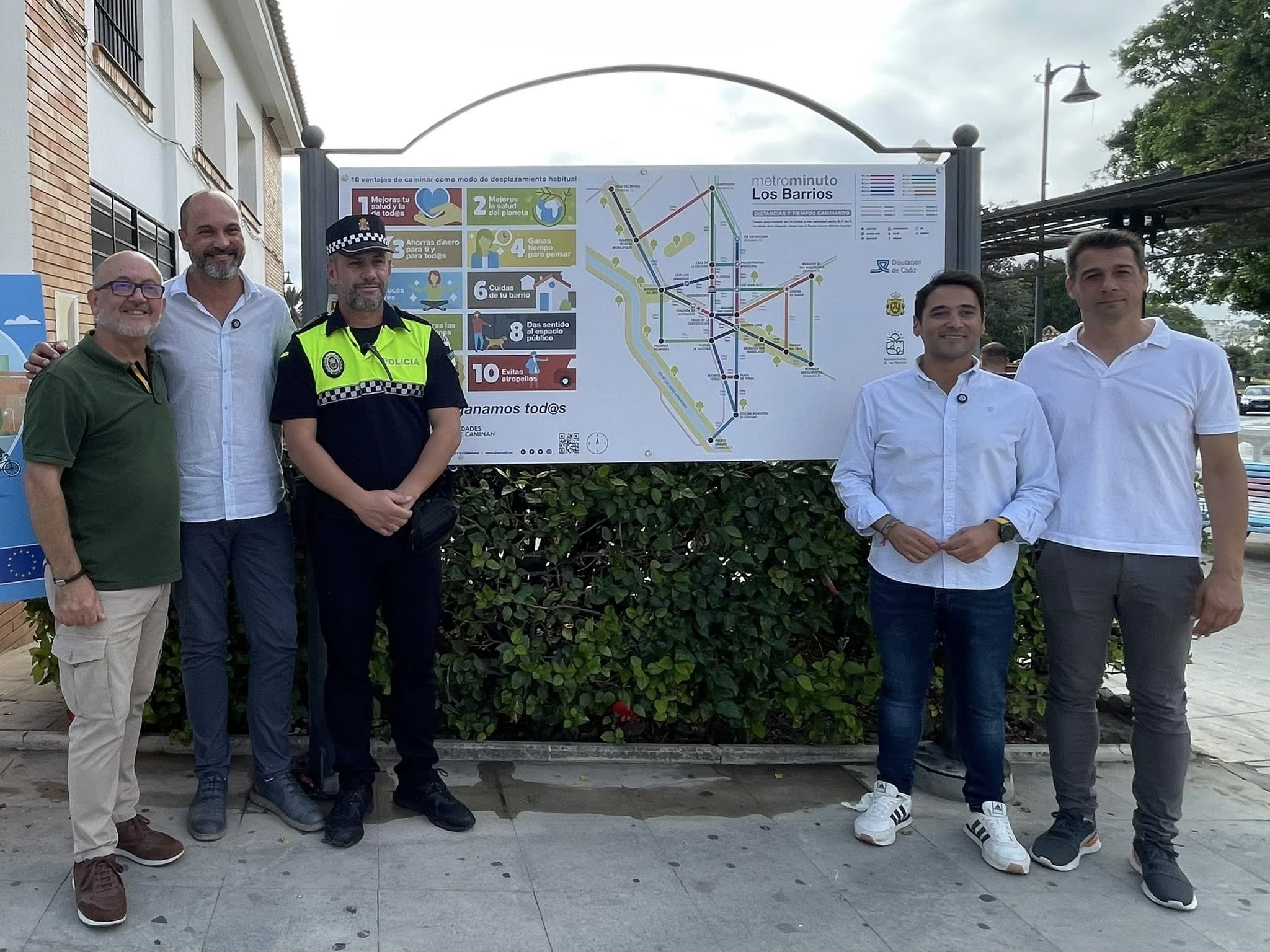 Los Barrios estrena el Metrominuto, el mapa que mide tus recorridos a pie