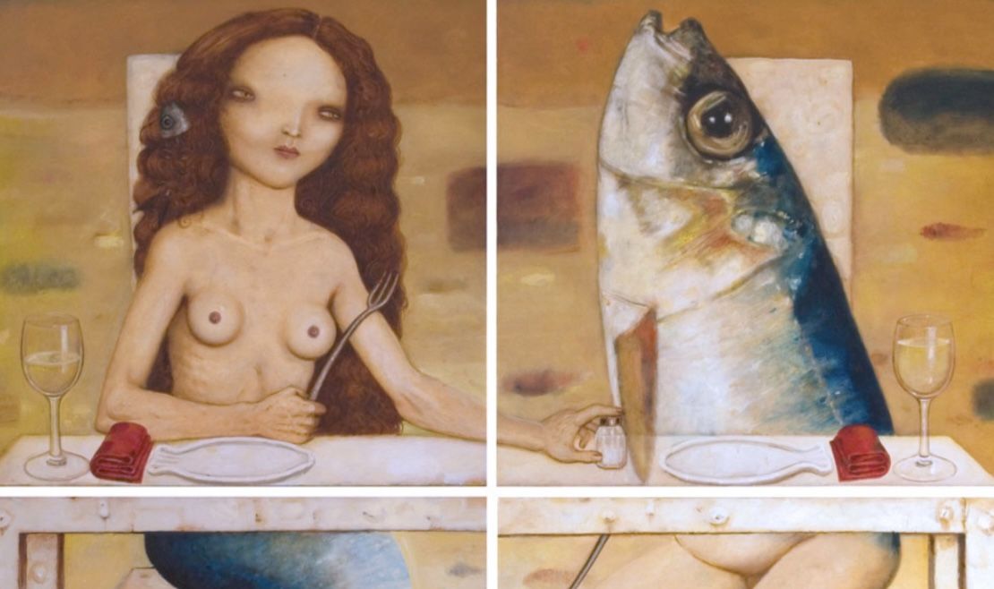 Imagen de un cuadro. El artista Paco Galeote inaugura su nueva exposición en la sala Cajasur de Algeciras