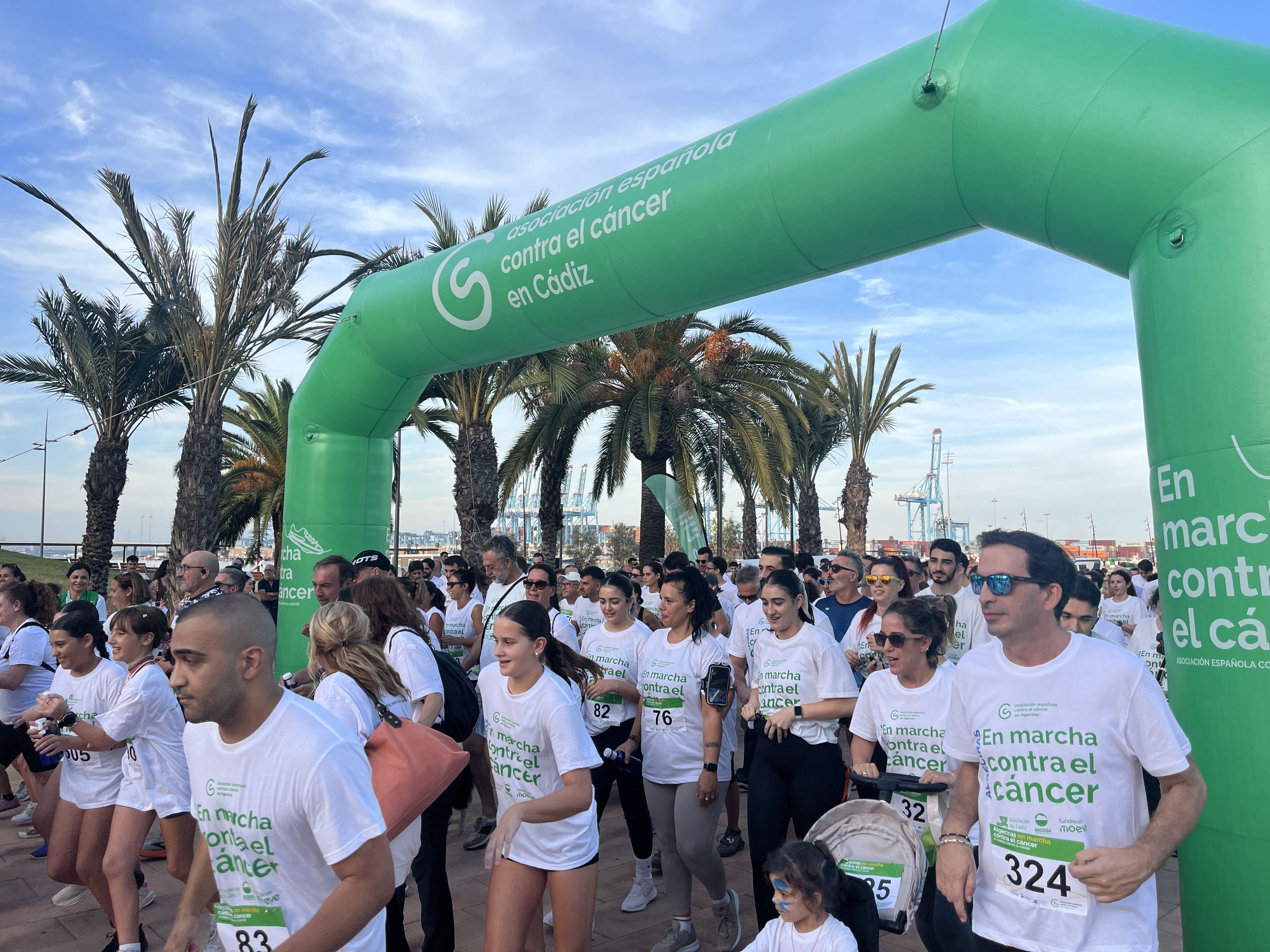 Algeciras marcha contra el cáncer. Imagen de la cuarta edición. 