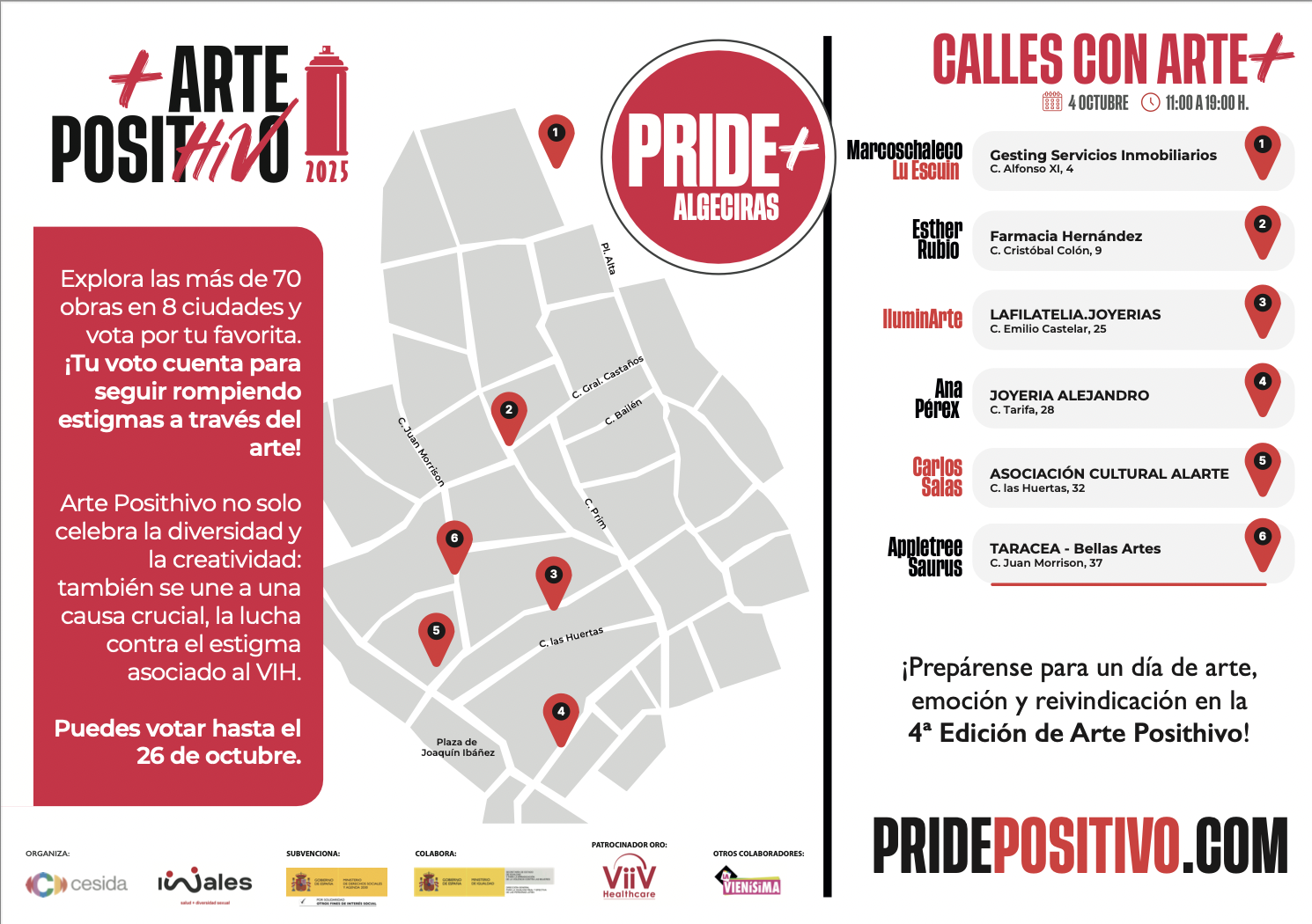 Algeciras se suma a 'Arte Positivo', la galería urbana que lucha contra el estigma del VIH