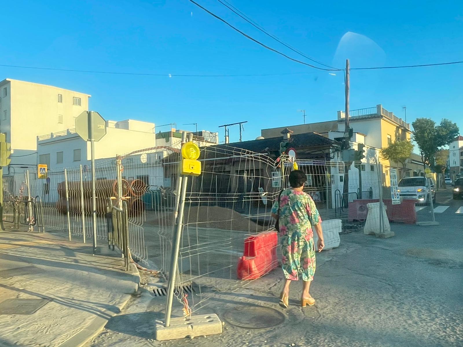 Obras de la Avenida Diputación, Algeciras, 2 de octubre de 2025.