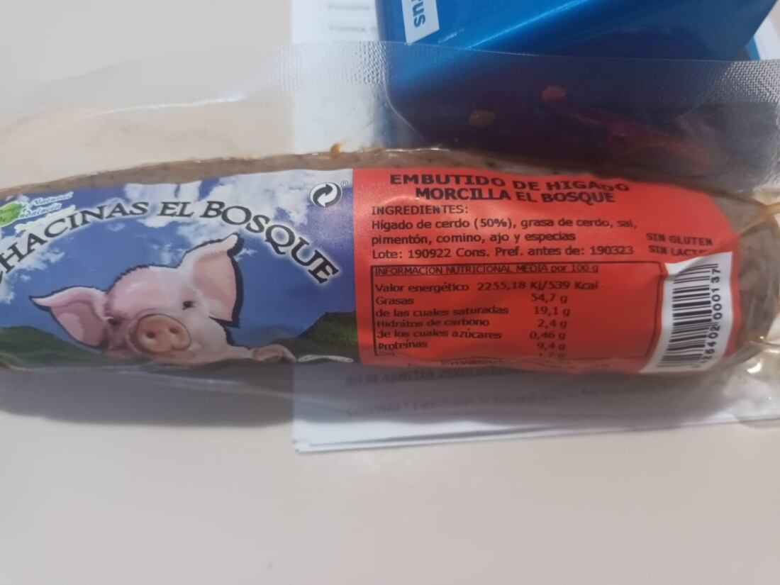 Cádiz.- Salud retira del mercado un lote de morcilla de la marca Chacinas El Bosque al detectar listeria