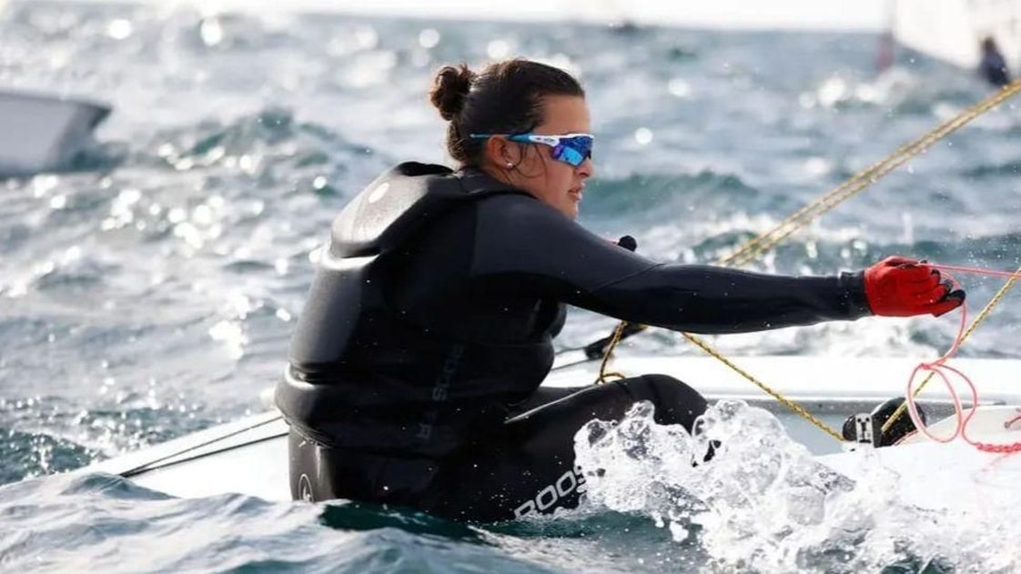 La regatista linense Raquel Retamero
