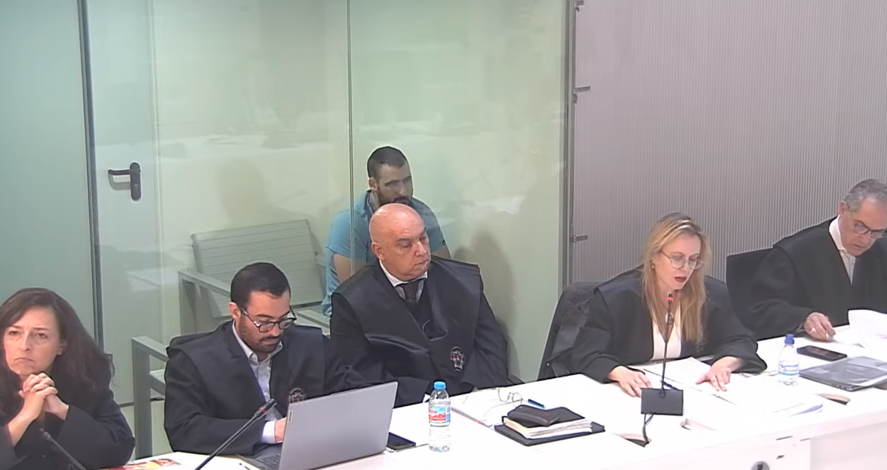 Visto para sentencia el juicio contra Yassine Kanjaa, autor del asesinato de Diego Valencia en Algeciras. Imagen: captura de pantalla de la cuarta sesión.