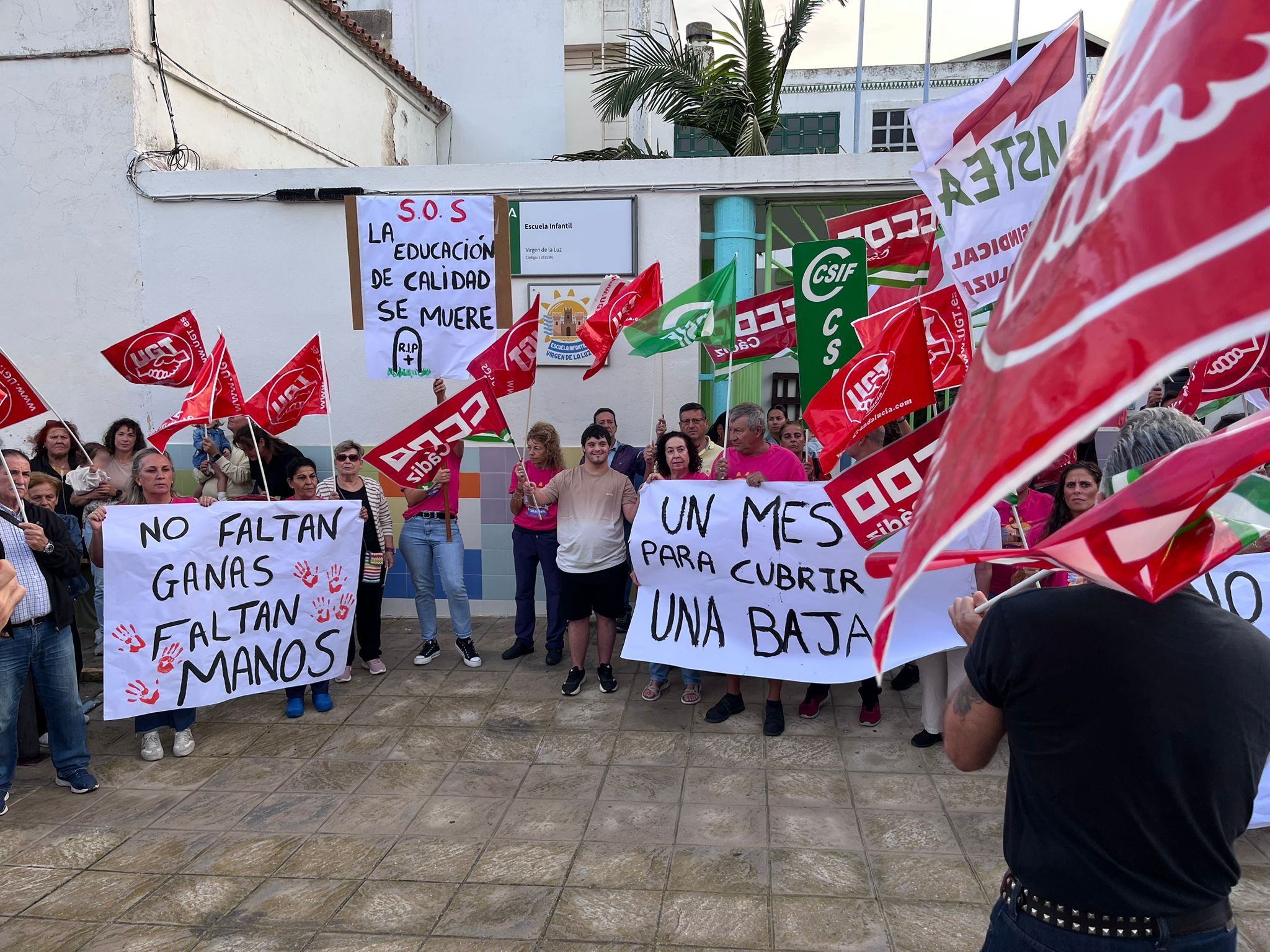 La escuela Virgen de la Luz de Tarifa, ante el aumento de ratio: "La educación de calidad se muere"