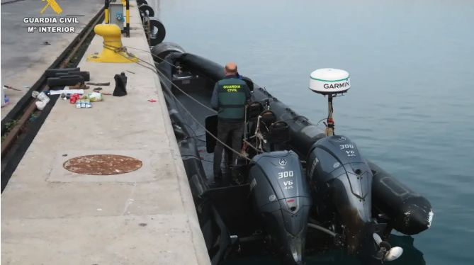 Un agente fallecido y tres heridos tras ser embestidos por una narcolancha en el río Guadiana. Foto: Guardia Civil.