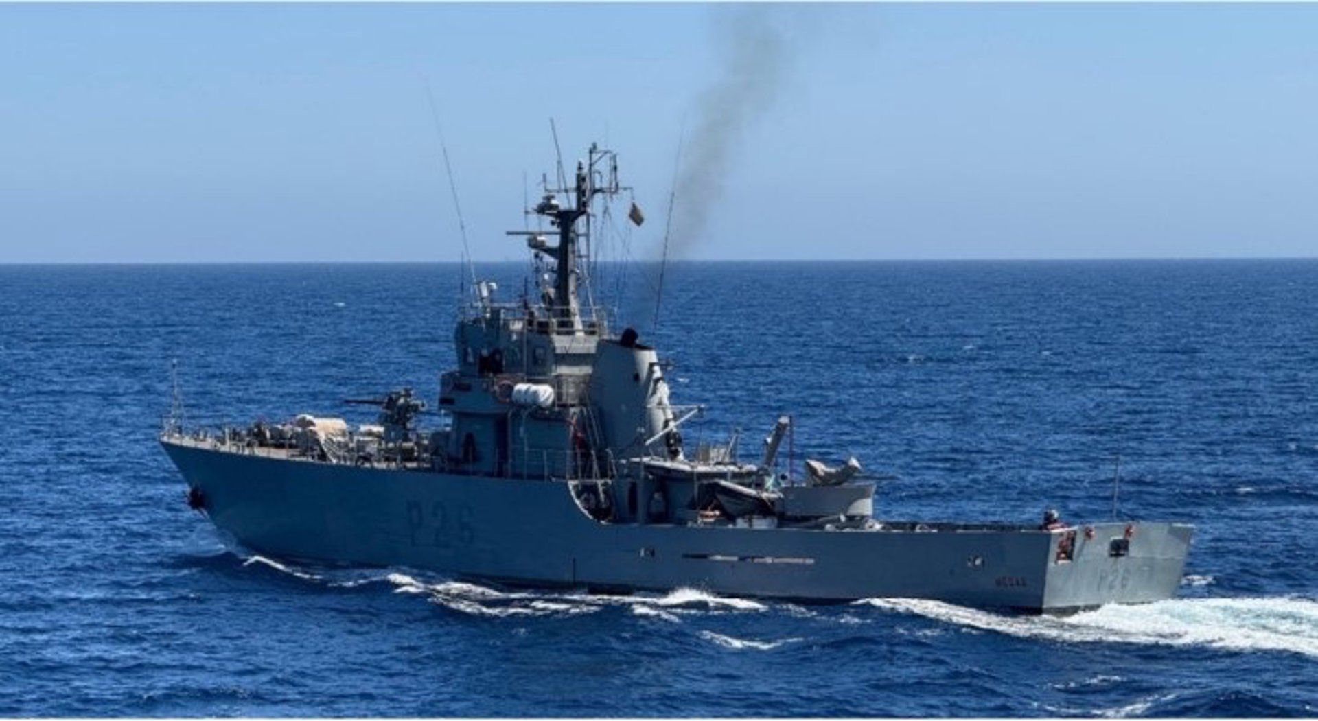 El patrullero de vigilancia de zona ‘Medas’ (P-26) durante su última misión de patrulla en el mar de Alborán. - ARMADA - Archivo
