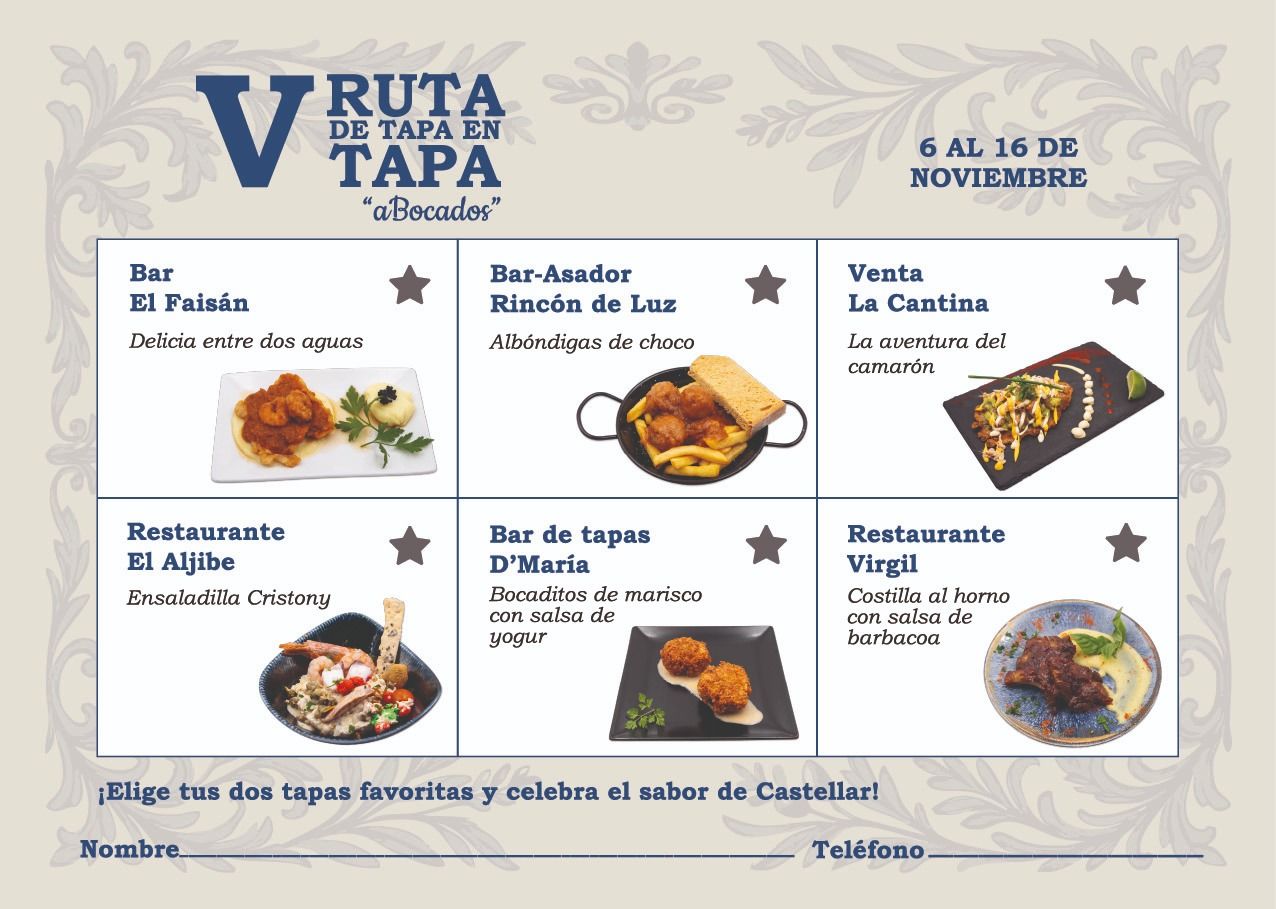 Todo listo para la ruta 'aBocados': estas son las seis tapas que podrás disfrutar en Castellar