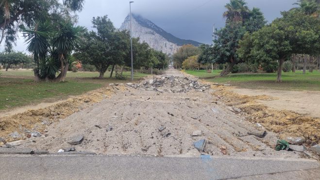 Obras Parque Princesa Sofía de La Línea.
