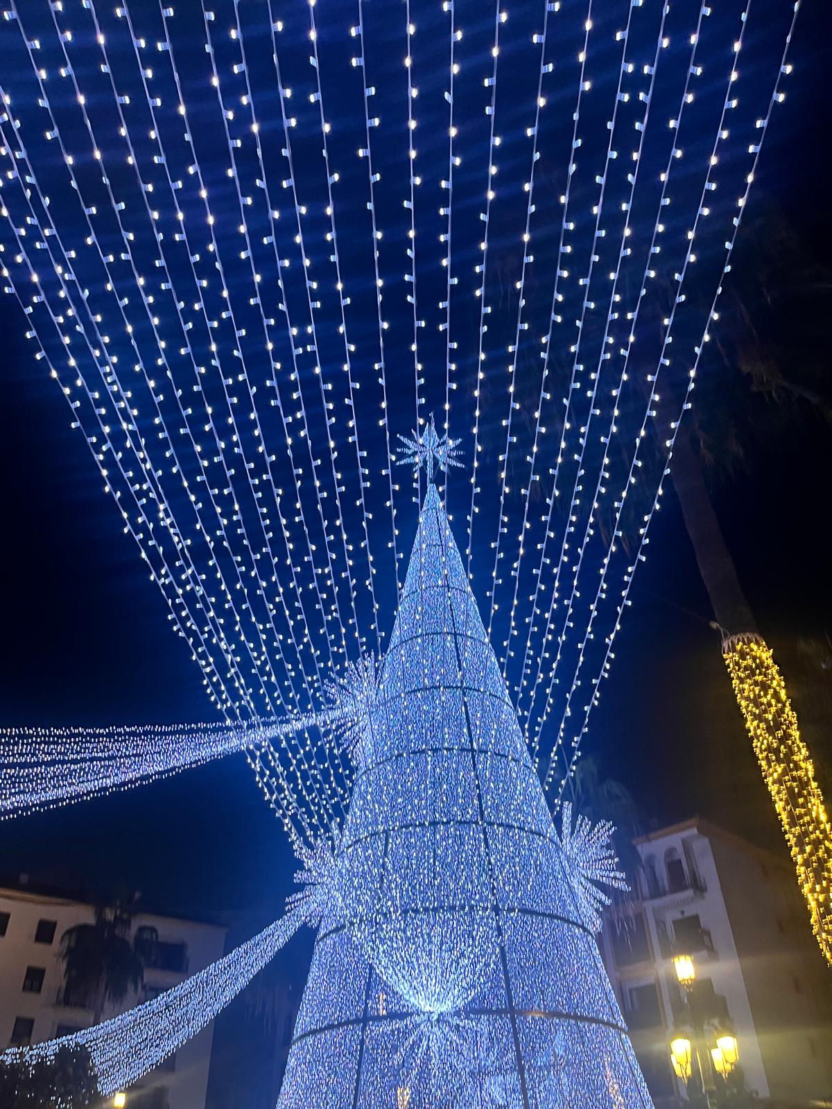 Luces de Navidad de la Plaza Alta. 