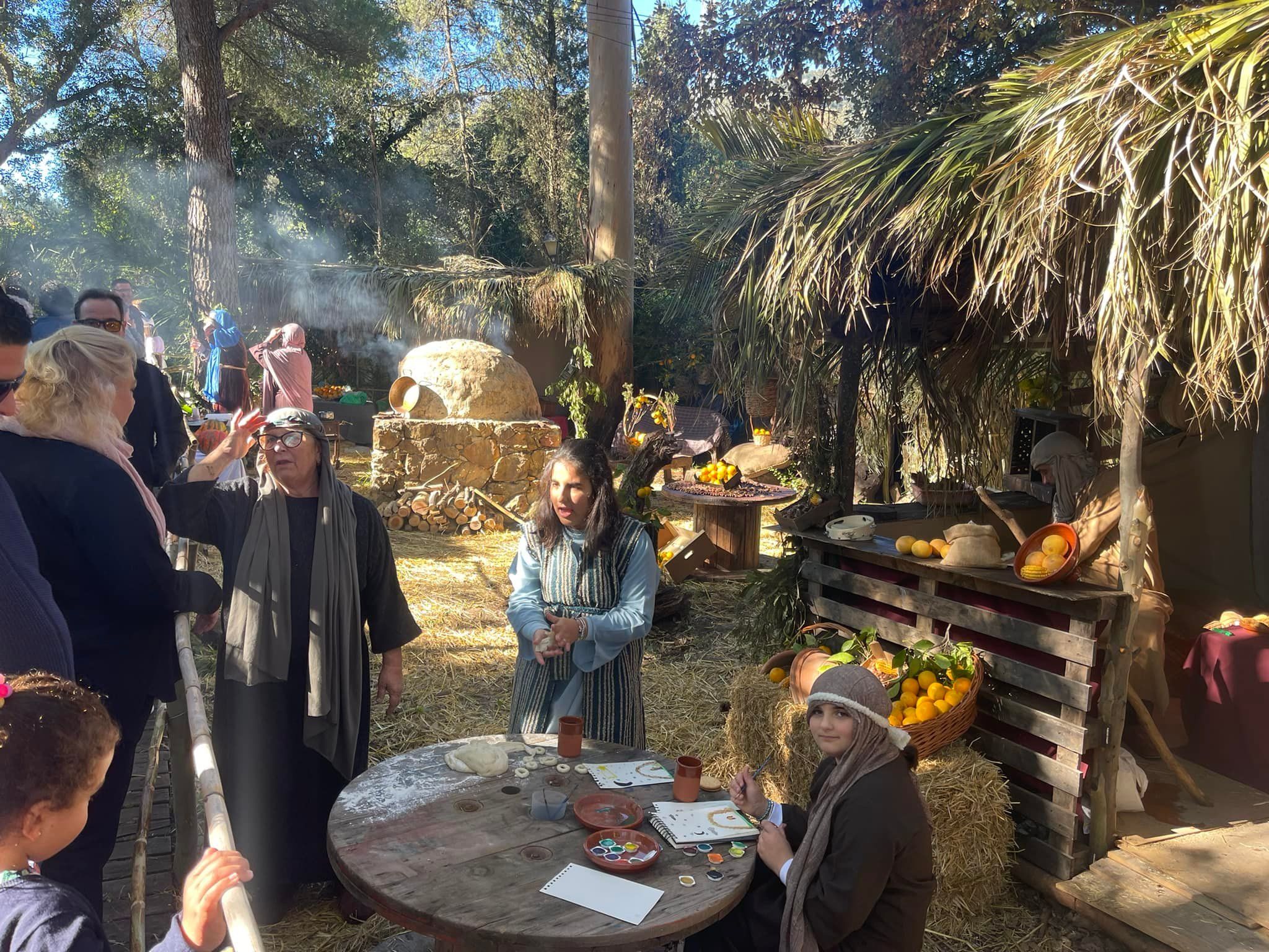 Algeciras se prepara para su tradicional Belén Viviente de Pelayo. Foto de una edición anterior.