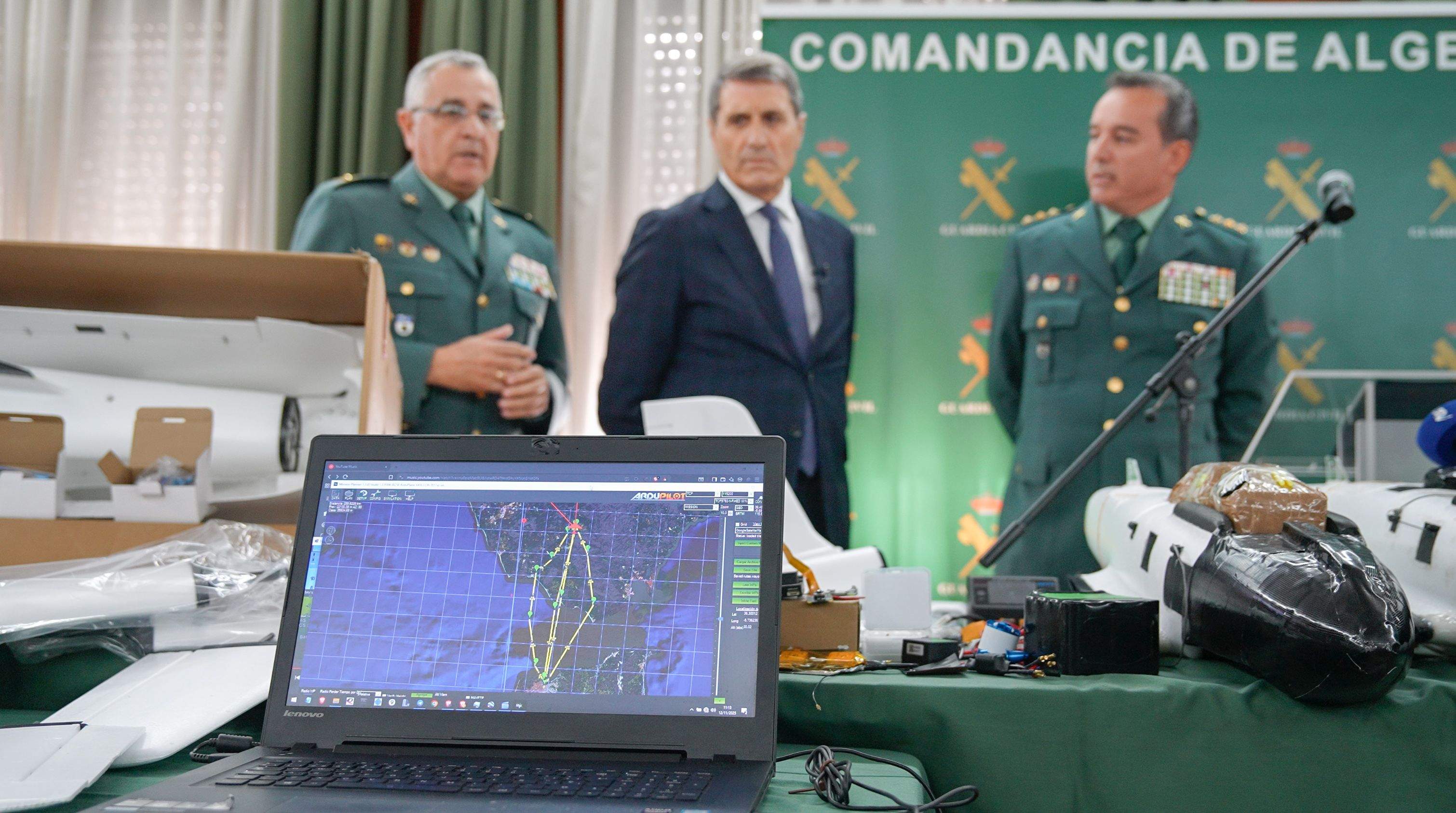 La Guardia Civil detiene más de 2.100 personas e incauta 136.000 kilos de drogas en 2025