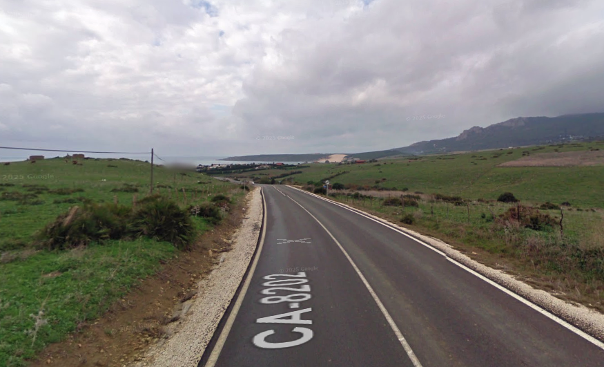 La carretera de Bolonia. Imagen de Google Maps. Diputación invierte en mejorar la señalización y la seguridad de varias carreteras del Campo de Gibraltar 
