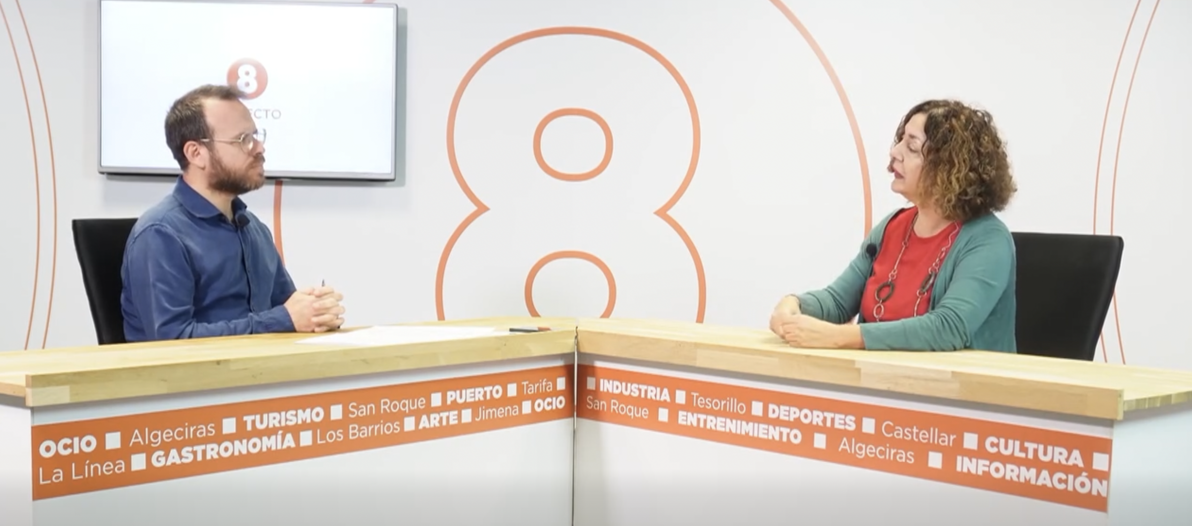 Momento de la entrevista. Momento de la entrevista.