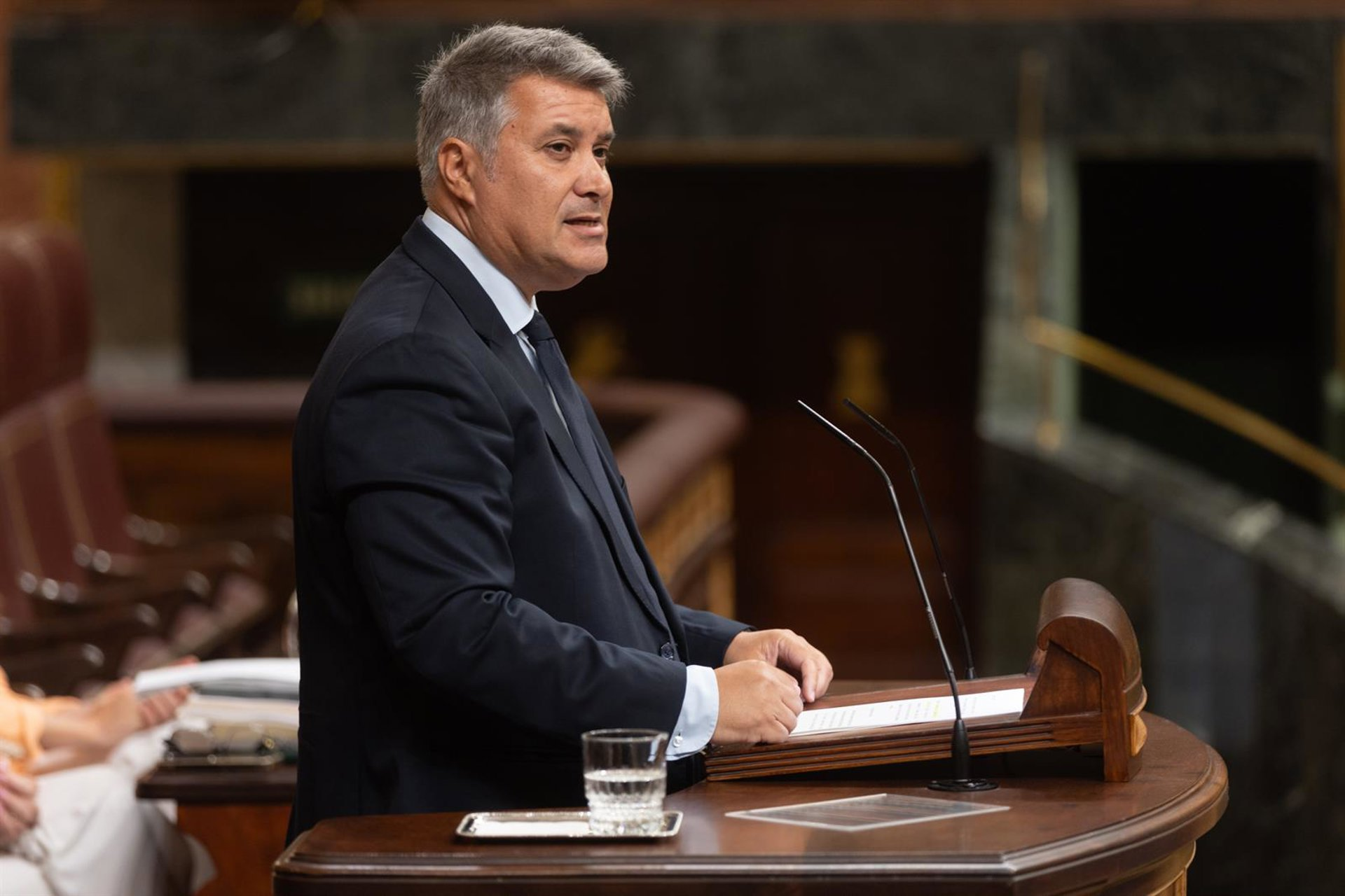  El diputado del PP José Ignacio Romaní interviene durante una sesión plenaria en el Congreso. Europa Press.