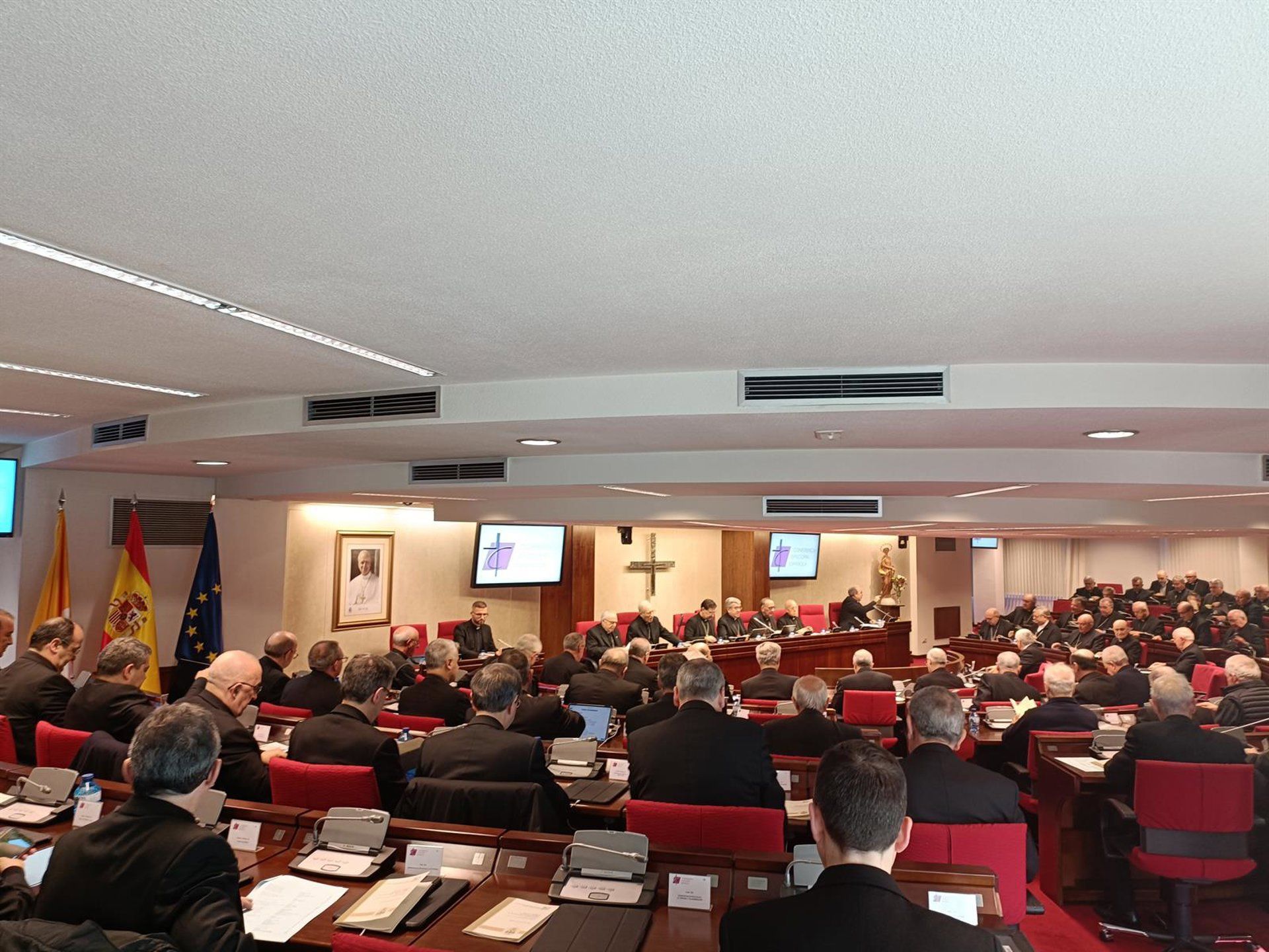 Los obispos reunidos en Asamblea Plenaria, este martes 18 de noviembre. - EUROPA PRESS Los obispos reunidos en Asamblea Plenaria, este martes 18 de noviembre. - EUROPA PRESS
