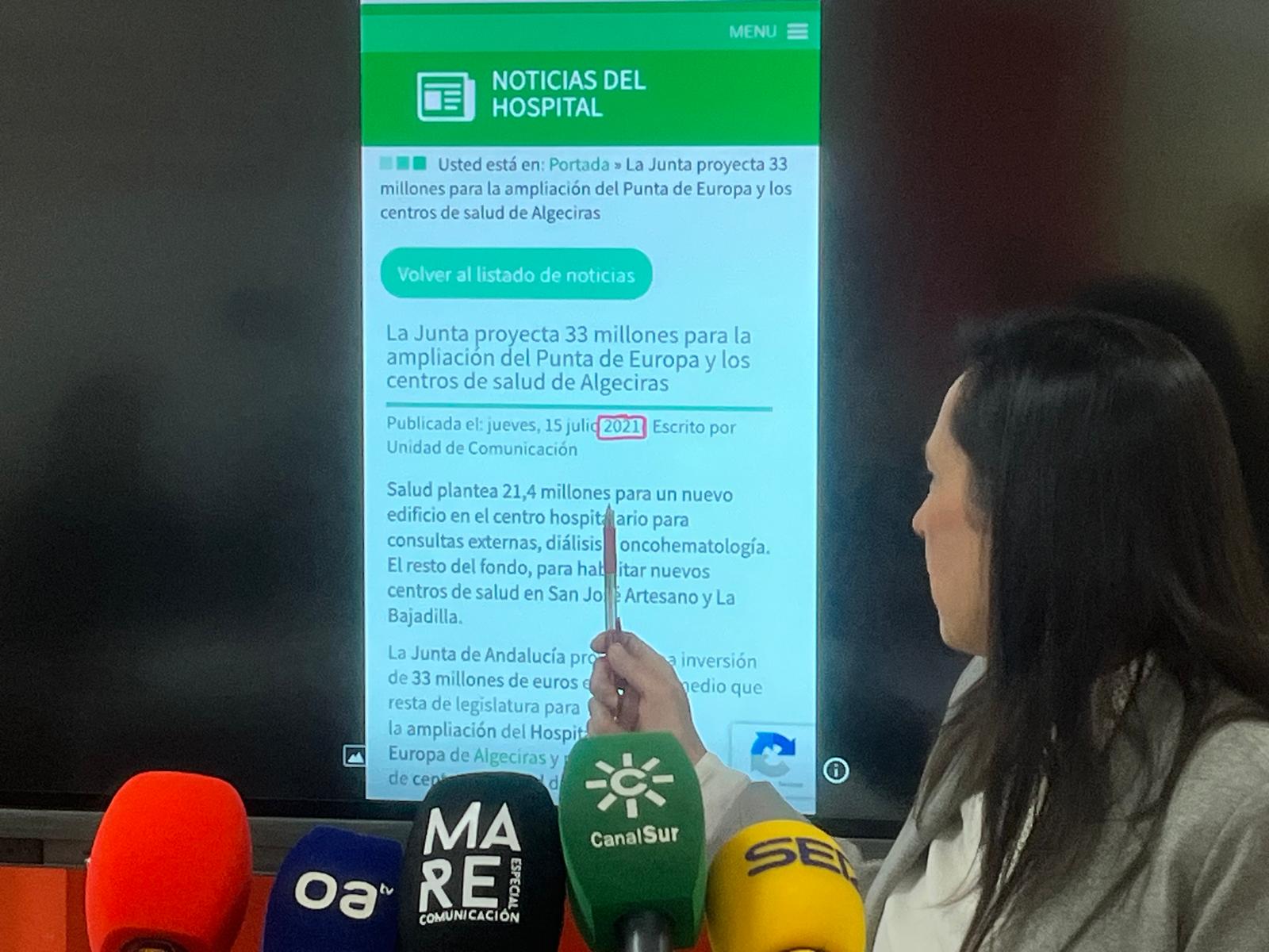 Rocío Arrabal acusa a Landaluce de "fabricar bulos al estilo Mazón"