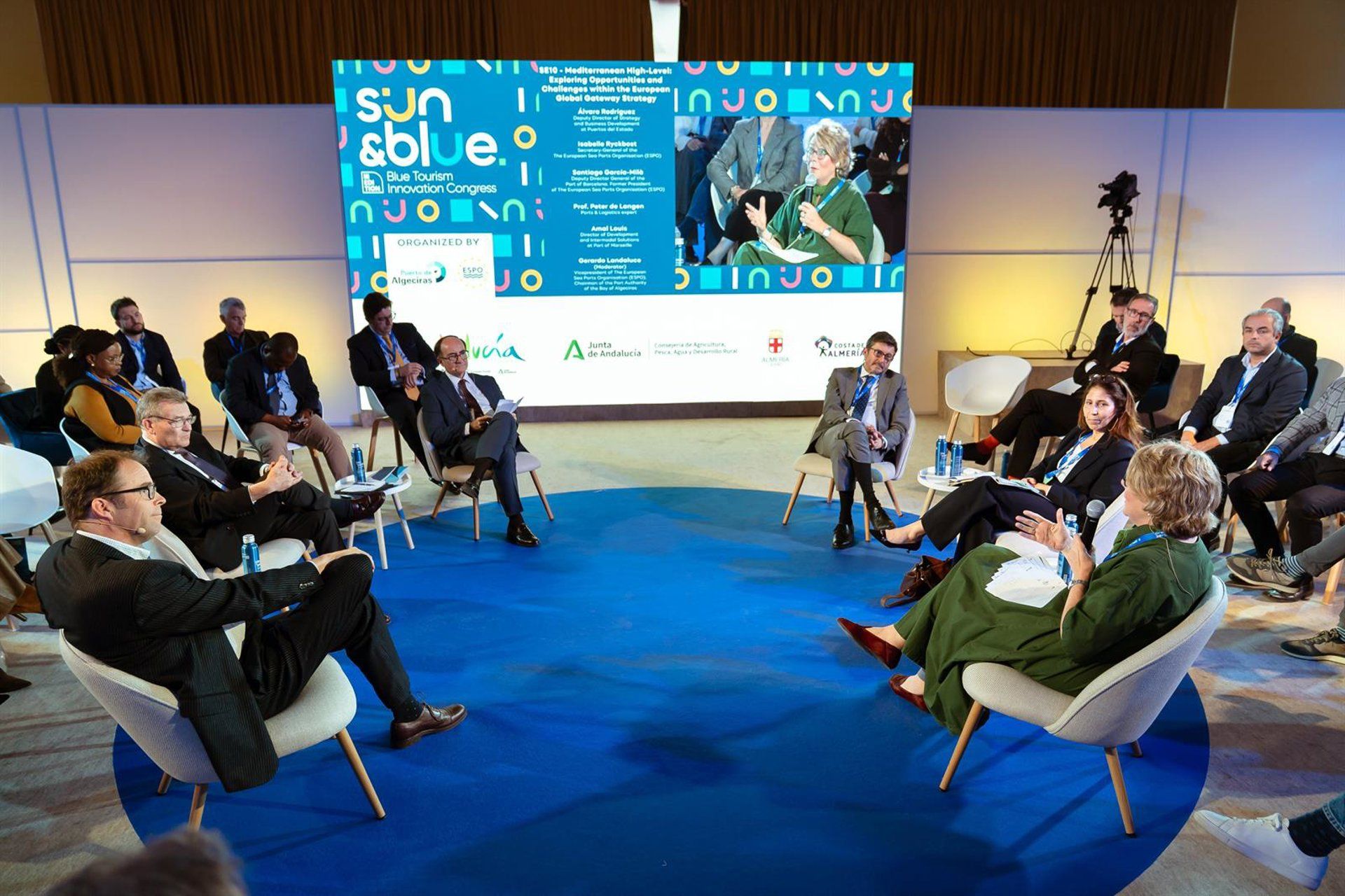 El presidente de la Autoridad Portuaria de la Bahía de Algeciras, Gerardo Landaluce, en la jornada Explorando oportunidades y desafíos en el marco de la Estrategia Global Gateway Europea. - AUTORIDAD PORTUARIA DE LA BAHÍA DE ALGECIRAS