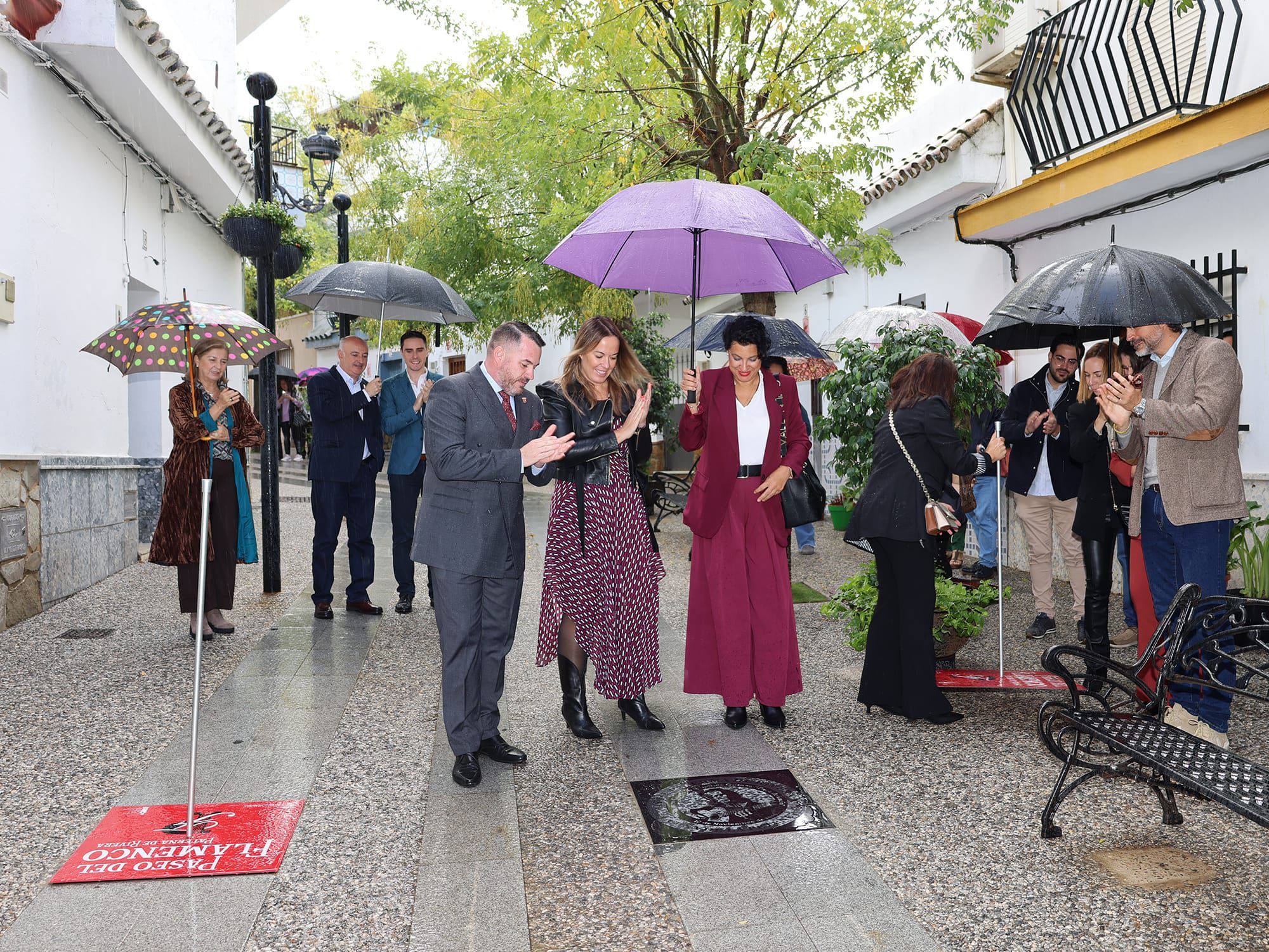 Paco de Lucía y Lola Flores, en el Paseo del Flamenco de Paterna