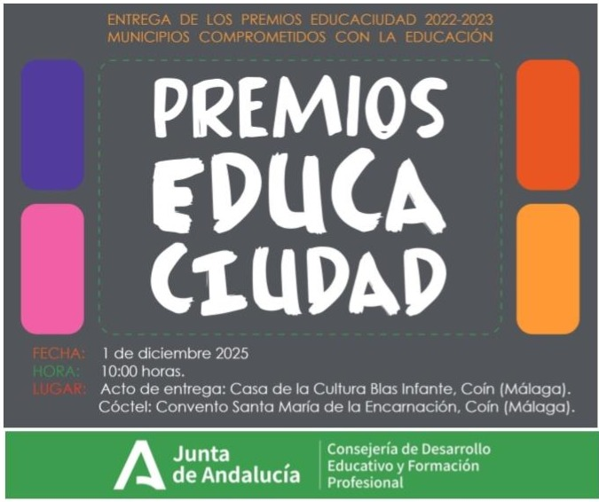 La Junta entregará el 1 de diciembre el galardón 'Educaciudad' a la La Línea