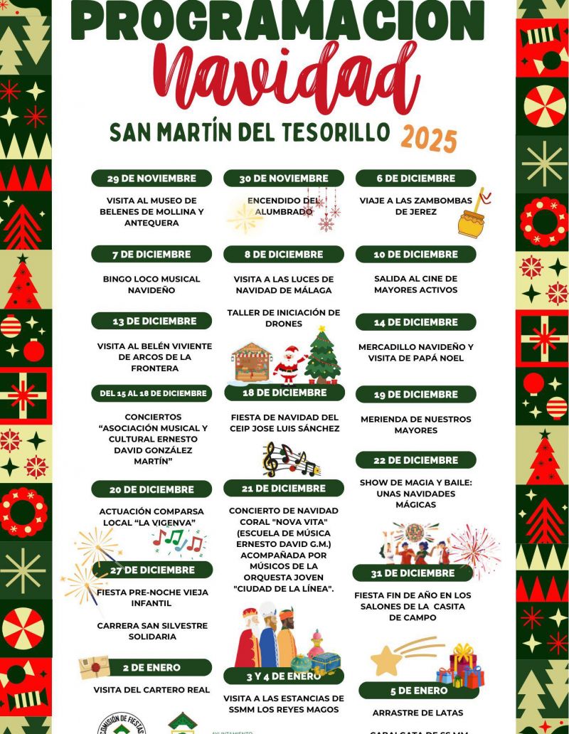 Programación navideña de Tesorillo. 