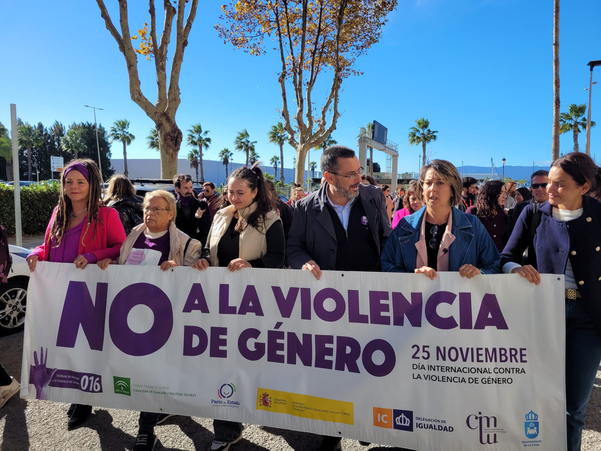 La Línea se une en la lucha contra la violencia machista