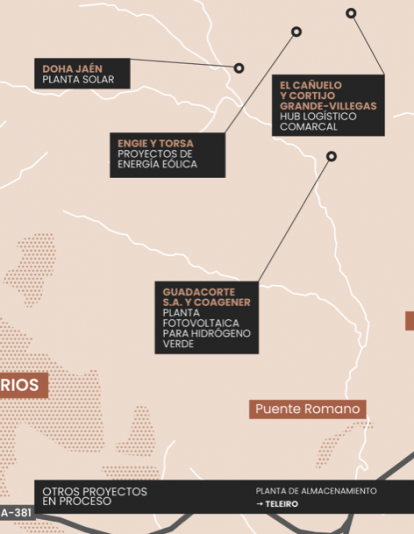 Mapa proyectos industriales Los Barrios 2/3. Mapa proyectos industriales Los Barrios 2/3.
