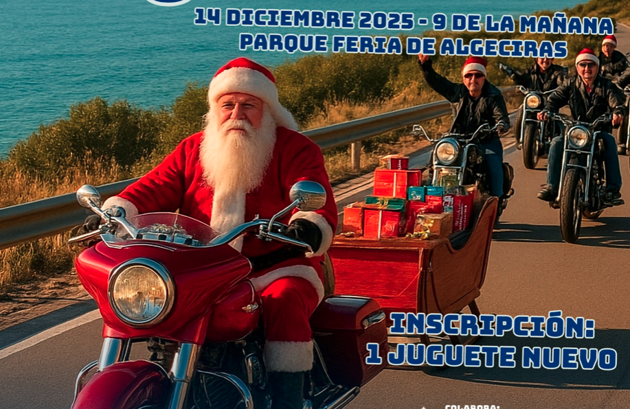 Parte del cartel. Organizan una ruta motera solidaria por el Campo de Gibraltar para ayudar a la infancia de la comarca