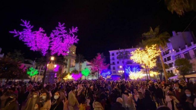 Alumbrado de Navidad en Algeciras en 2021. Alumbrado de Navidad en Algeciras en 2021.